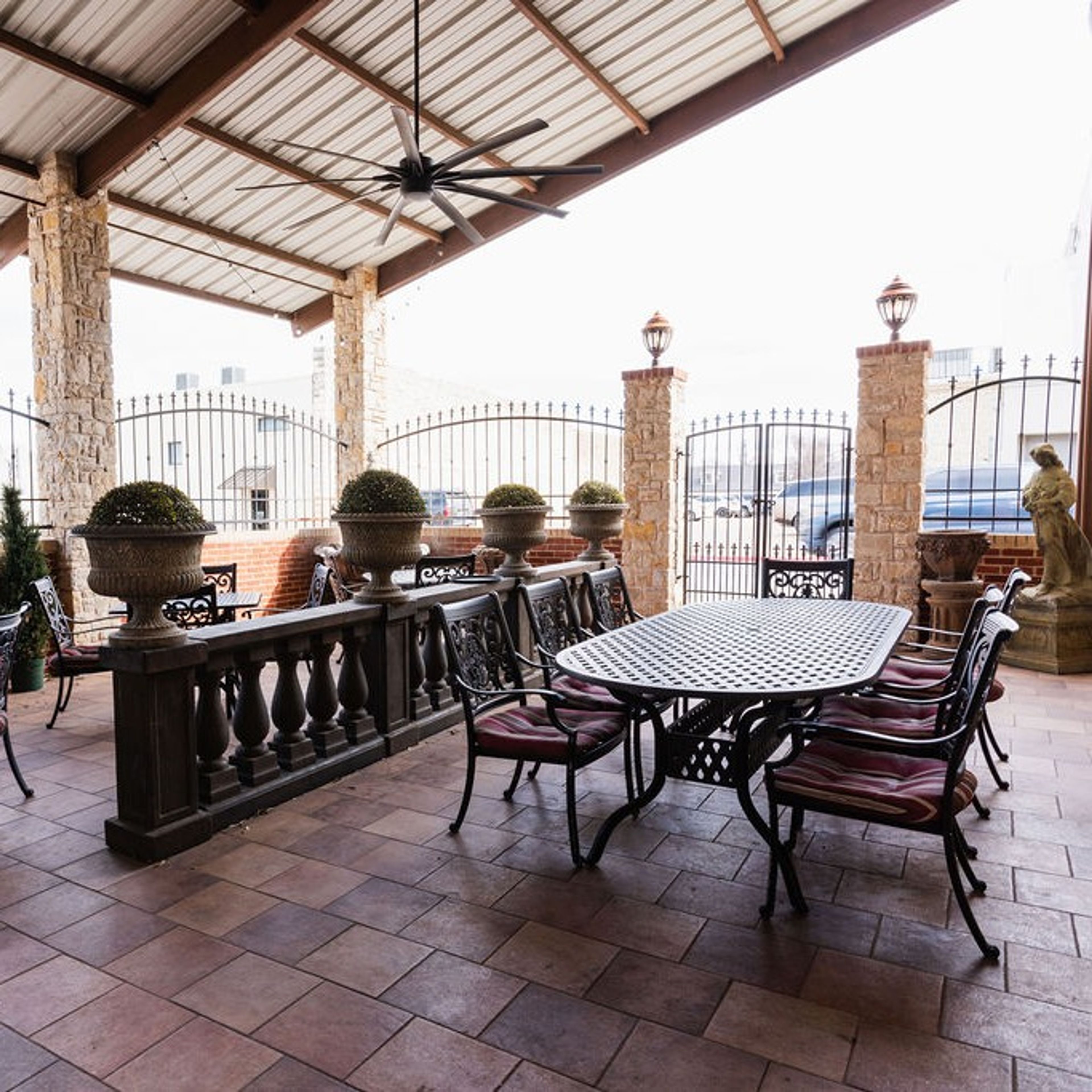 Patio, an event space at Farina's Winery & Cafe Granbury