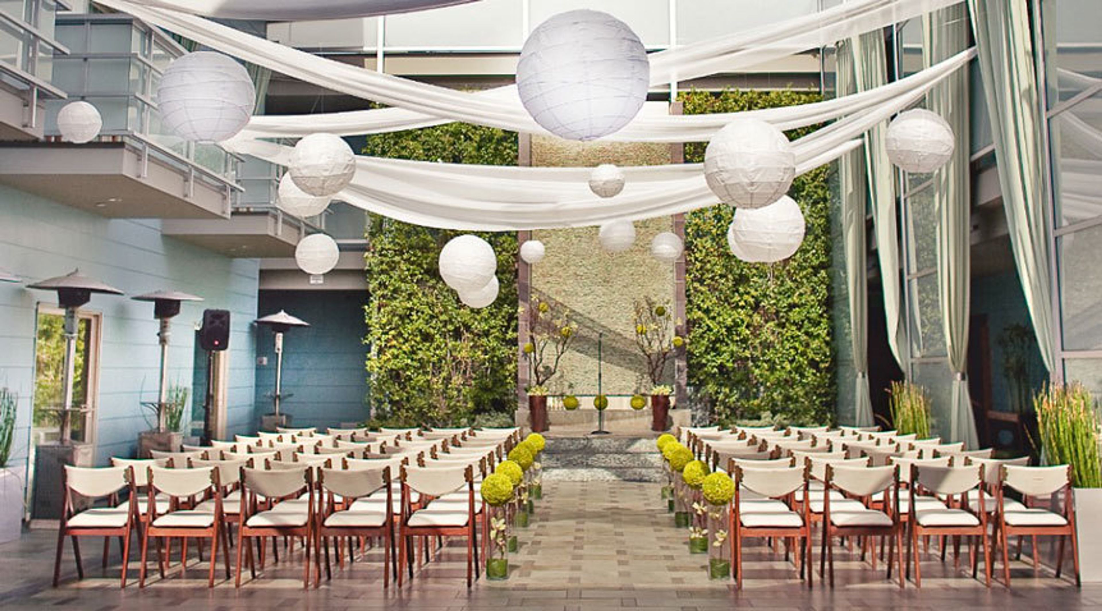 The Courtyard, an event space at Shade Hotel Manhattan Beach