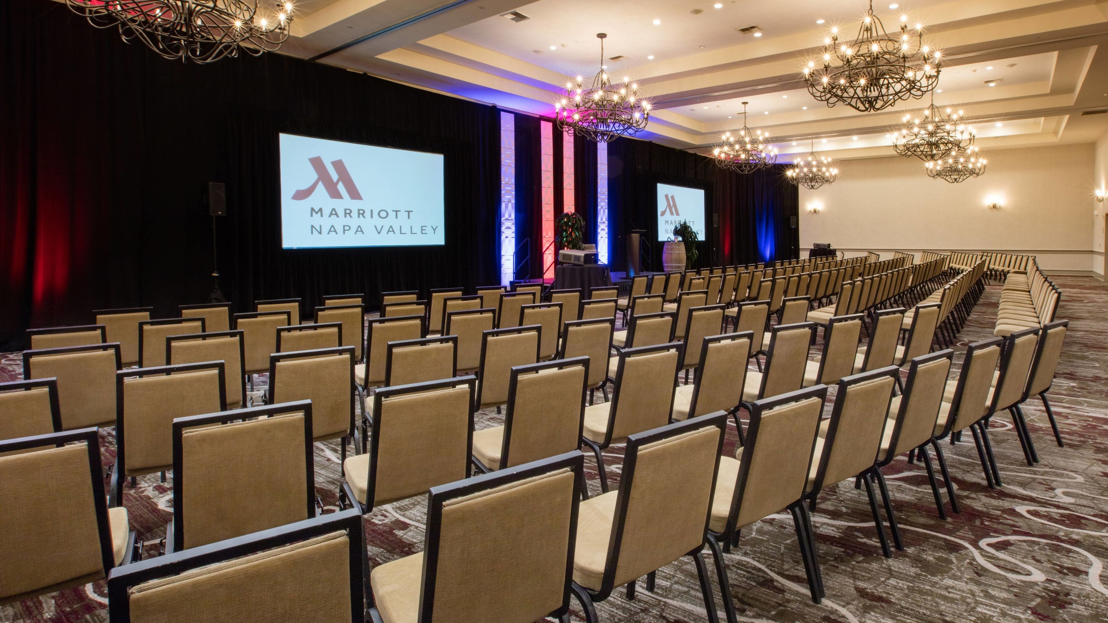Grand Ballroom, an event space at Napa Valley Marriott Hotel & Spa