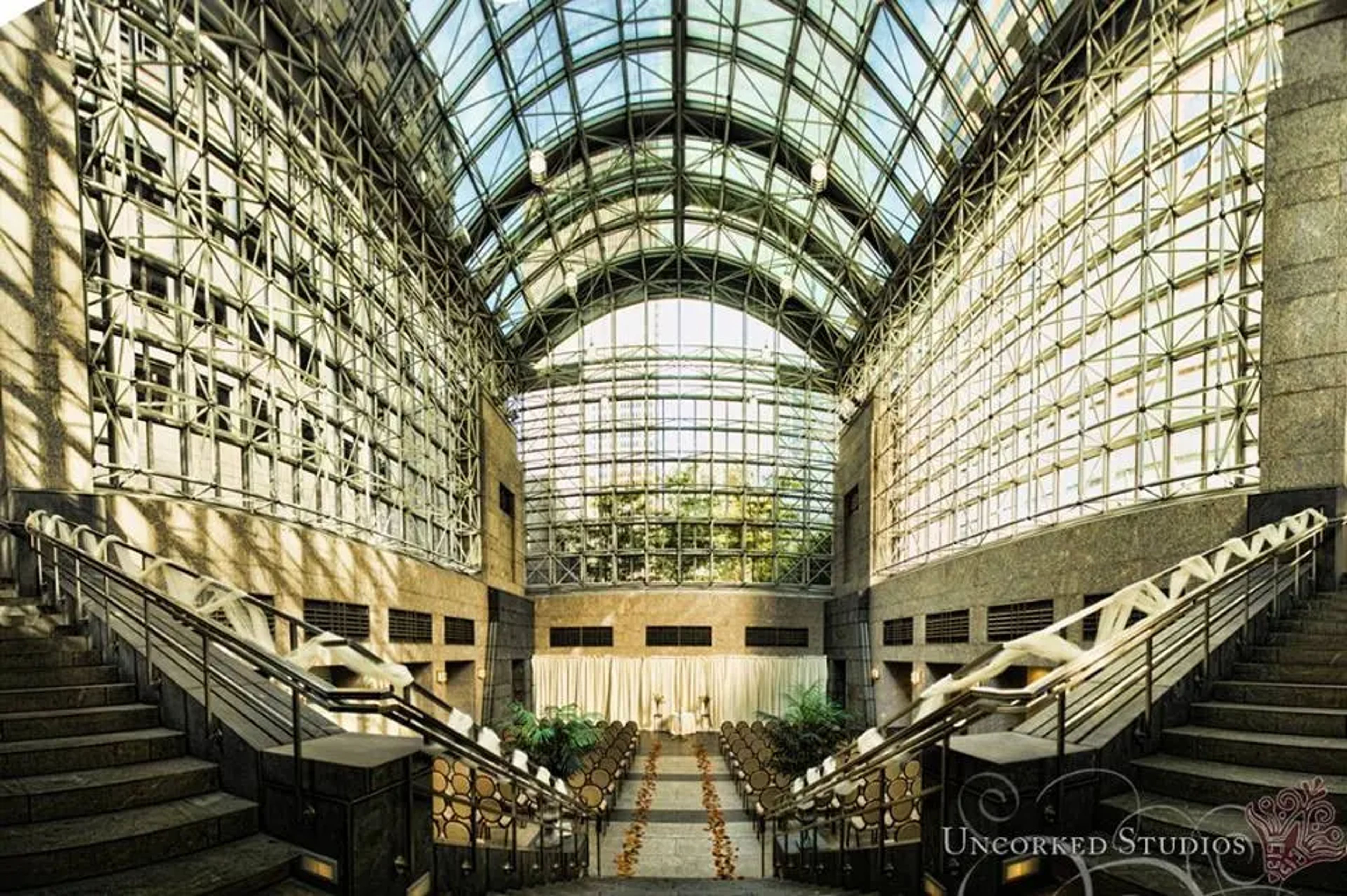 The Glass Atrium, an event space at Pyramid Club