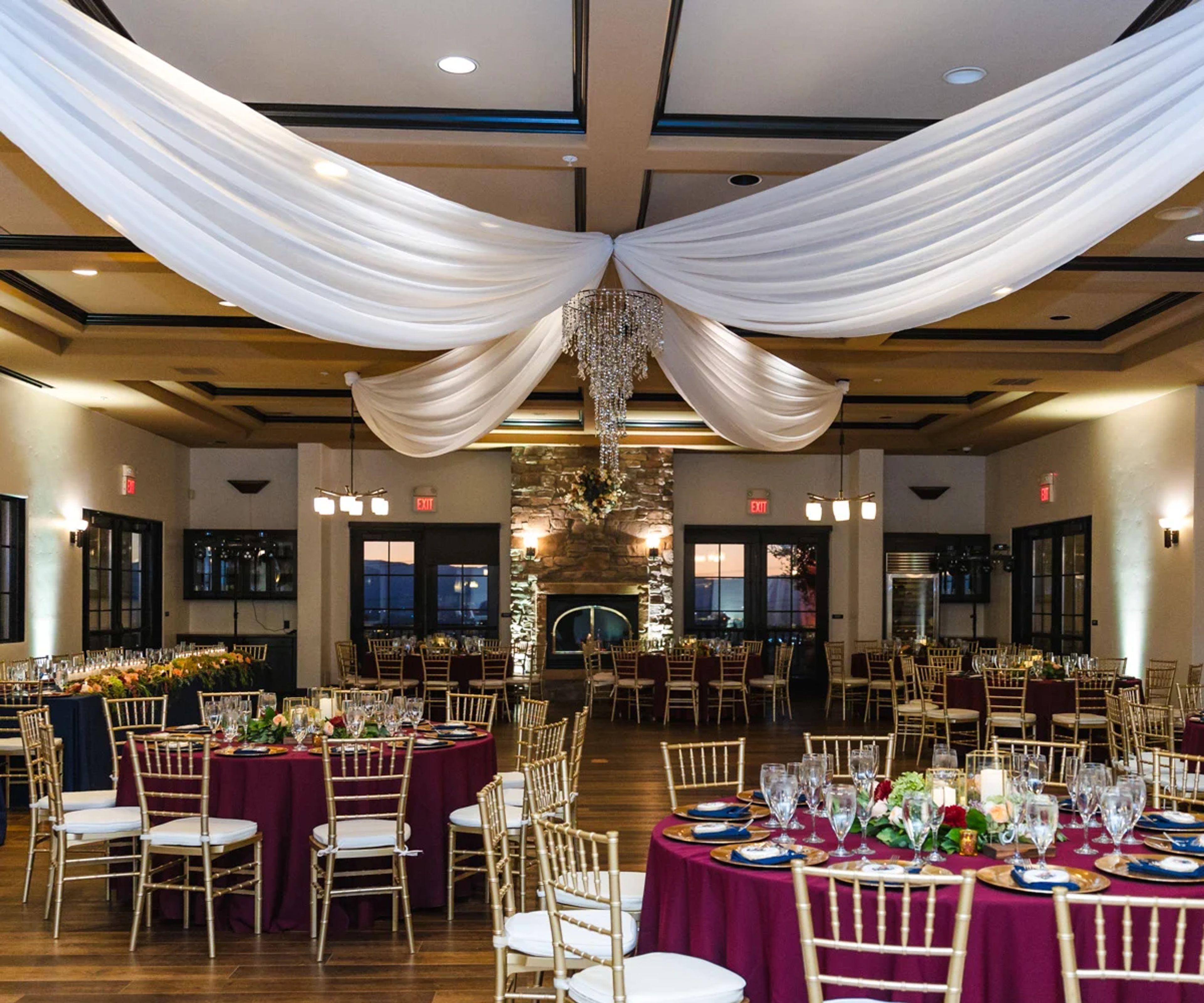 Indoor Grand Hall / Ballroom, an event space at The Ranch at Silver Creek by Wedgewood Weddings