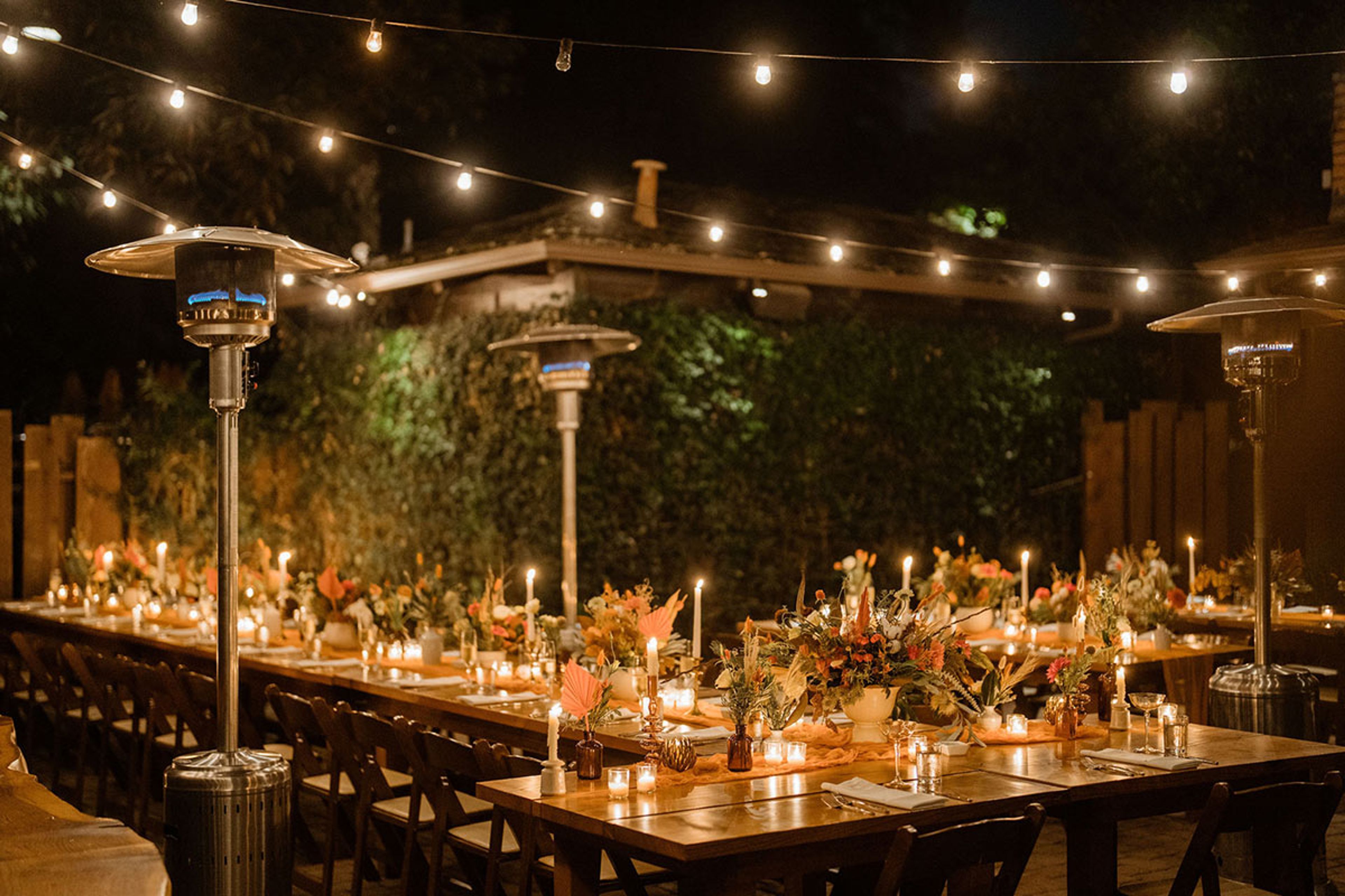 Back Patio, an event space at Glen Oaks Big Sur
