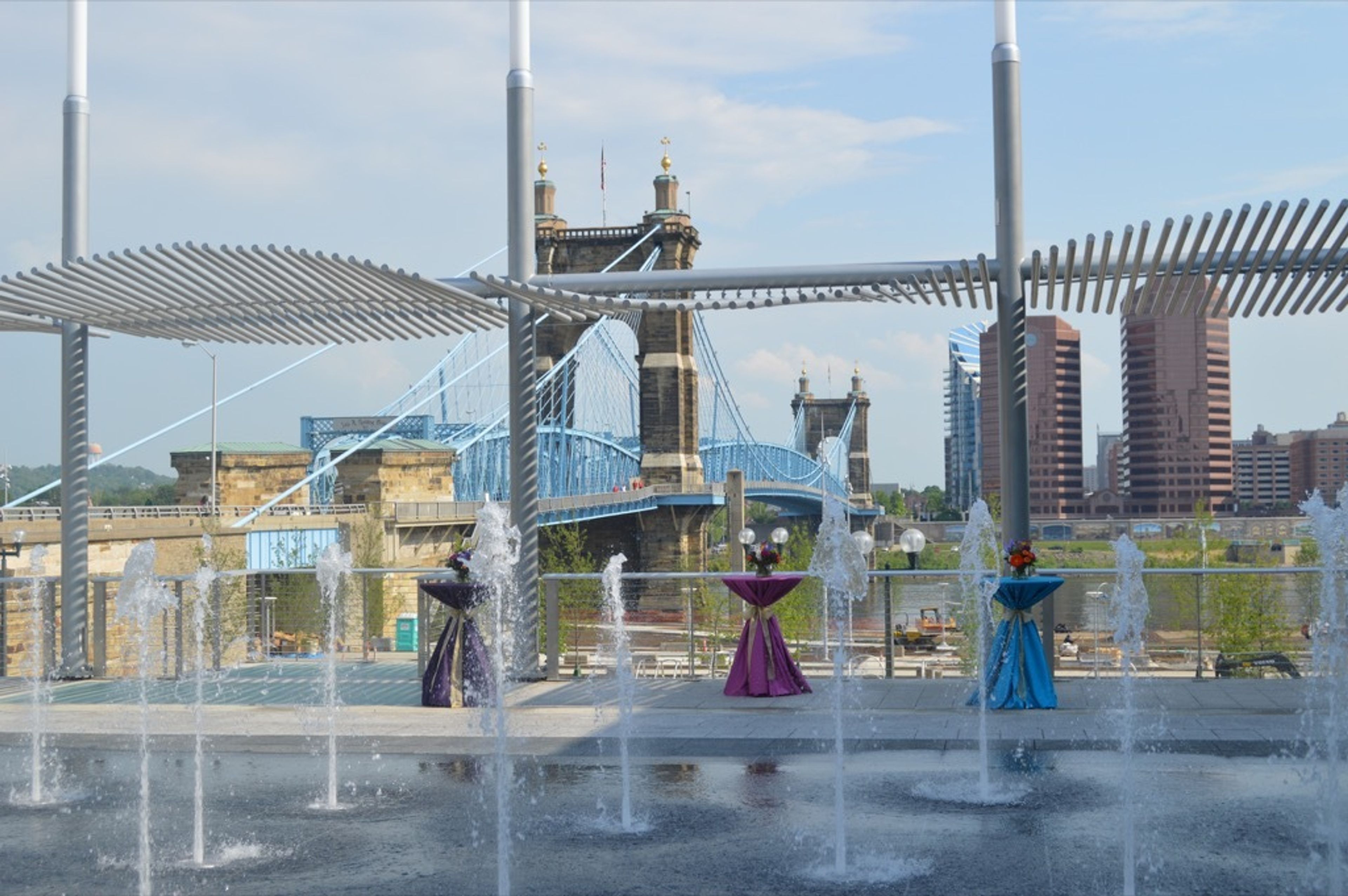 Pichler Fountains, an event space at Anderson Pavilion