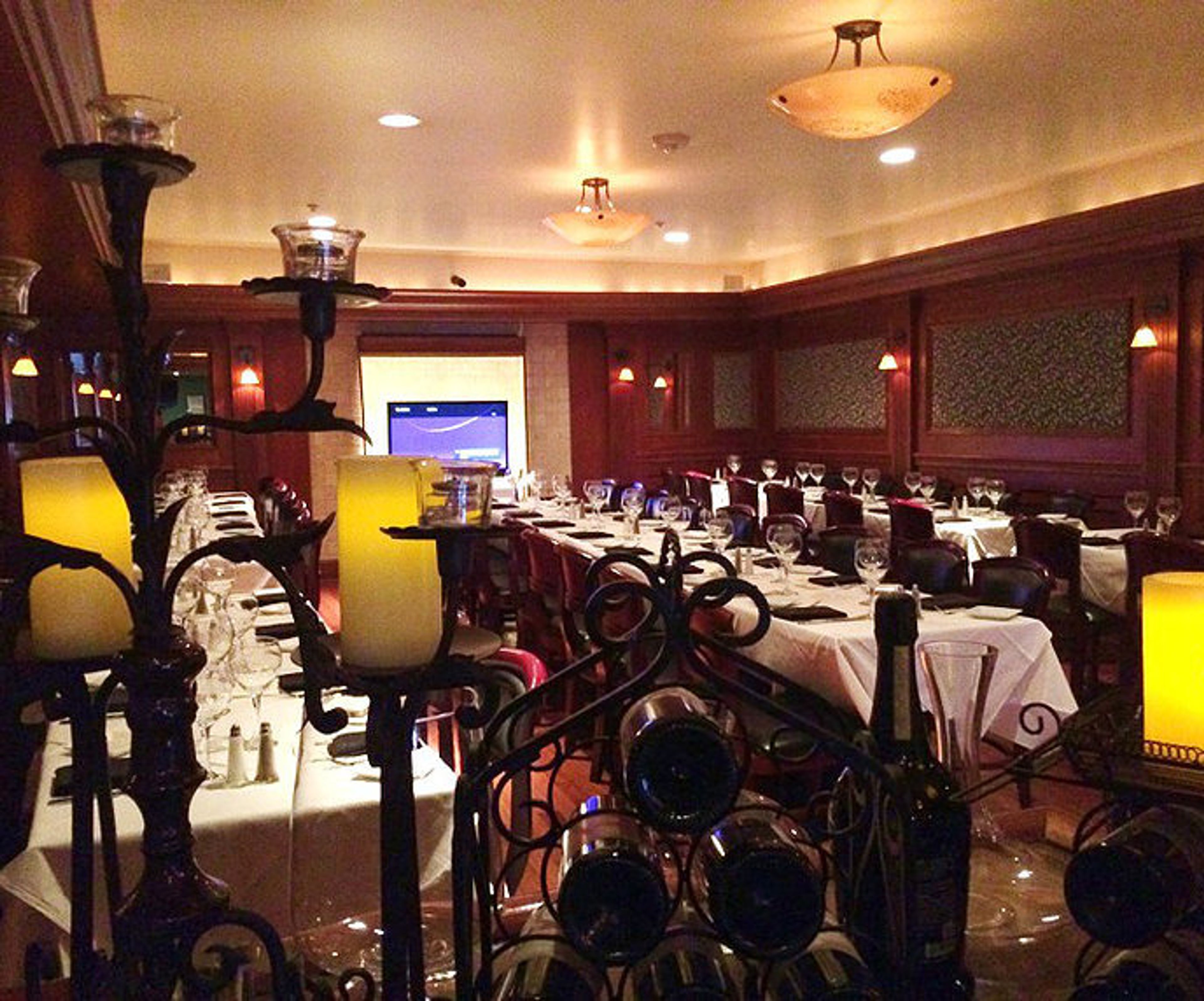 The Saturnia Room, an event space at Ristorante Piccolo