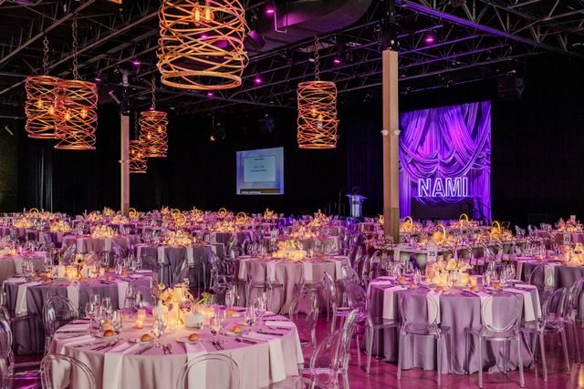Featured photo from A Glamorous Gala at The Geraghty Highlighted by Modern Centerpieces and Glowing Violet Tones