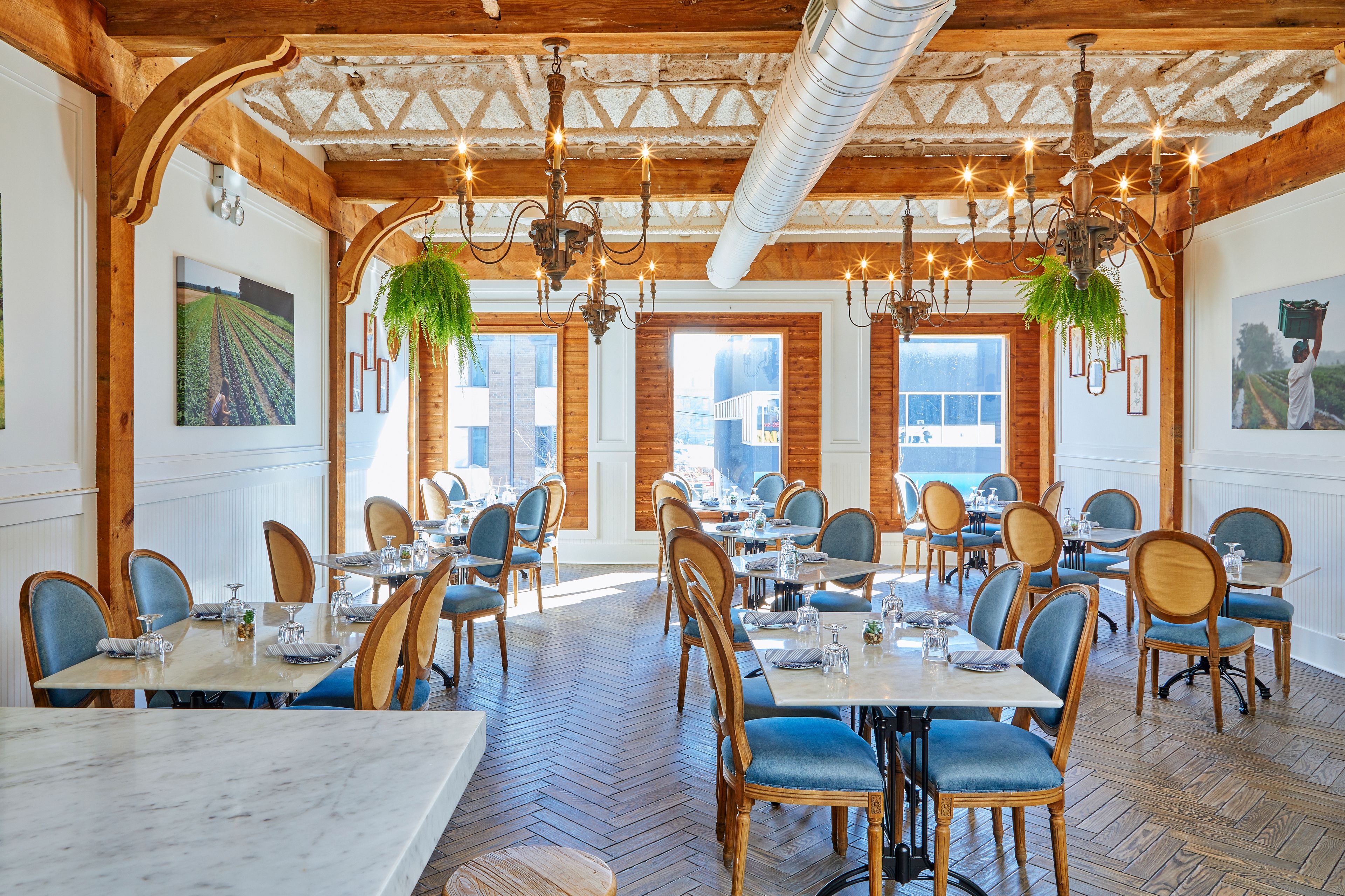Upstairs, an event space at Blue Door Farm Stand