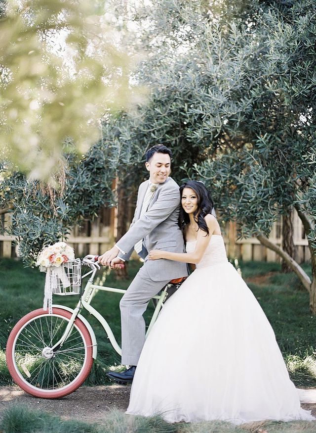 Featured photo from Peach-Filled Outdoor Wedding