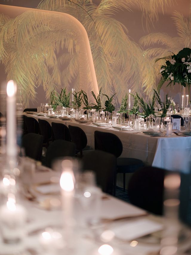 Featured photo from Midnight Modern: A Candlelit Celebration in Black, White & Green