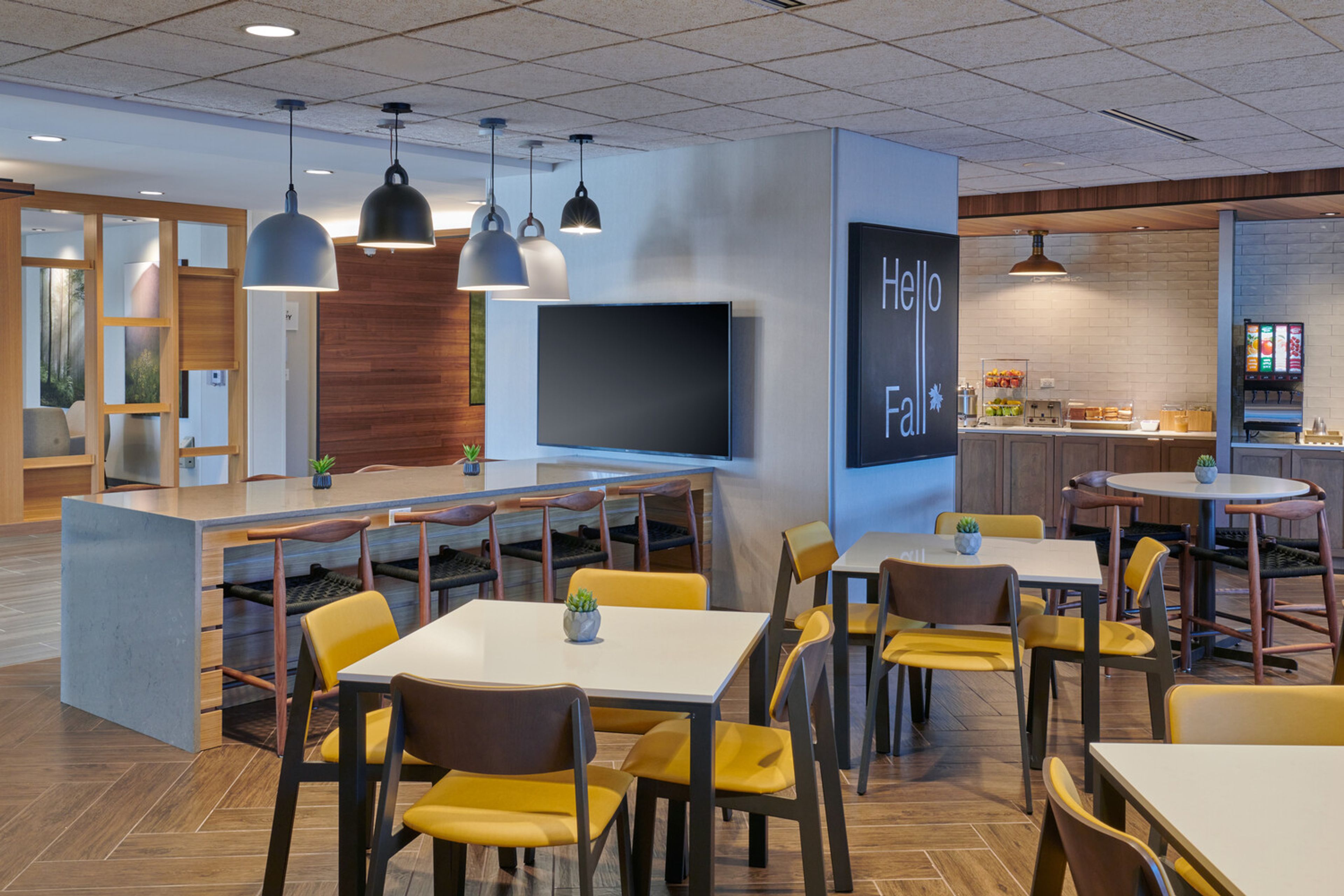 Lobby/Breakfast/Bar Area, an event space at Fairfield by Marriott Inn & Suites Chicago O'Hare