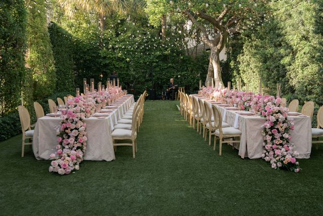 Featured photo from Discover This Palm Beach Rehearsal Dinner with Blush Floral Installations and Candlelit Garden Dining