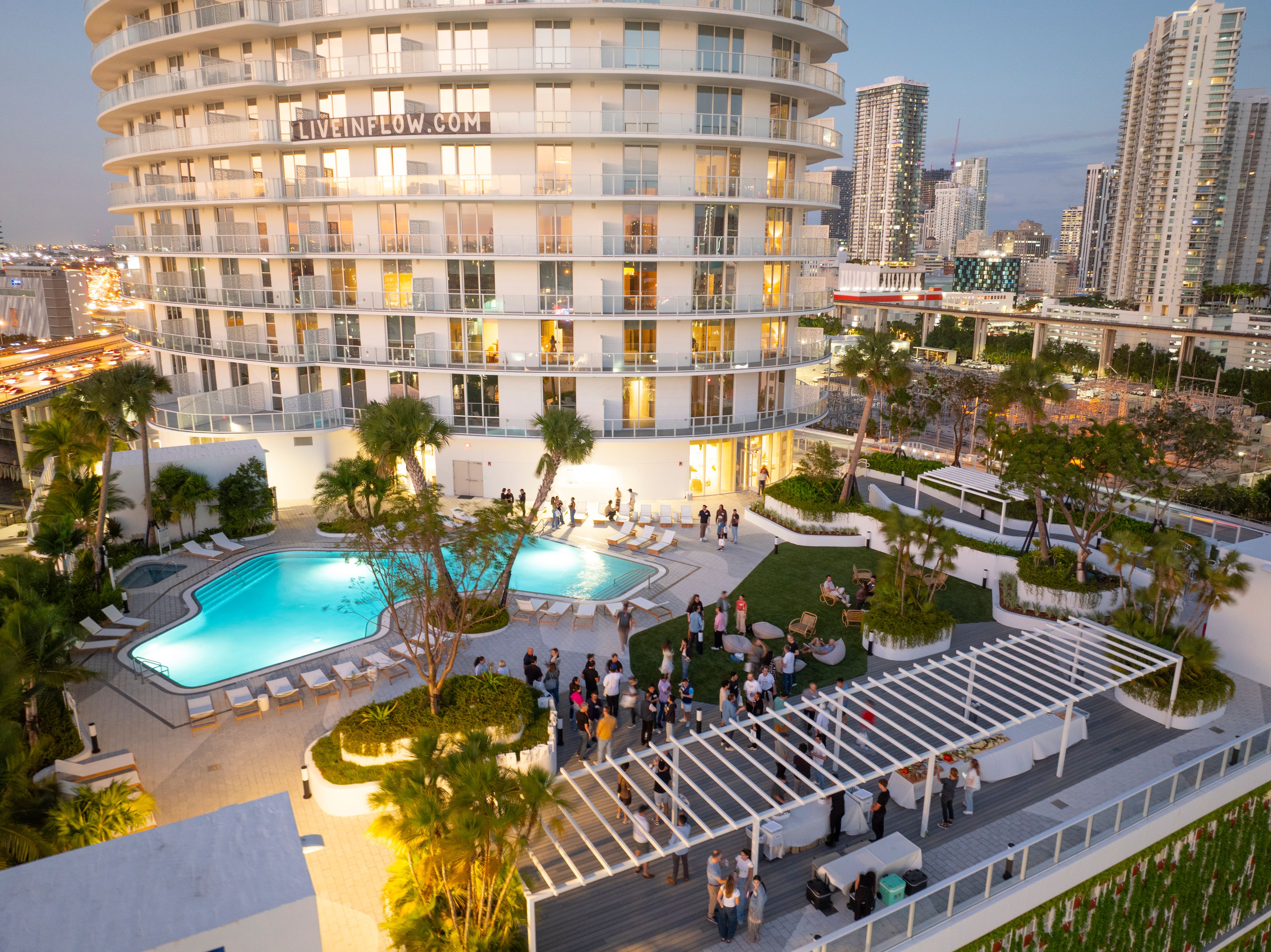 Rooftop Pool, an event space at Flow Brickell