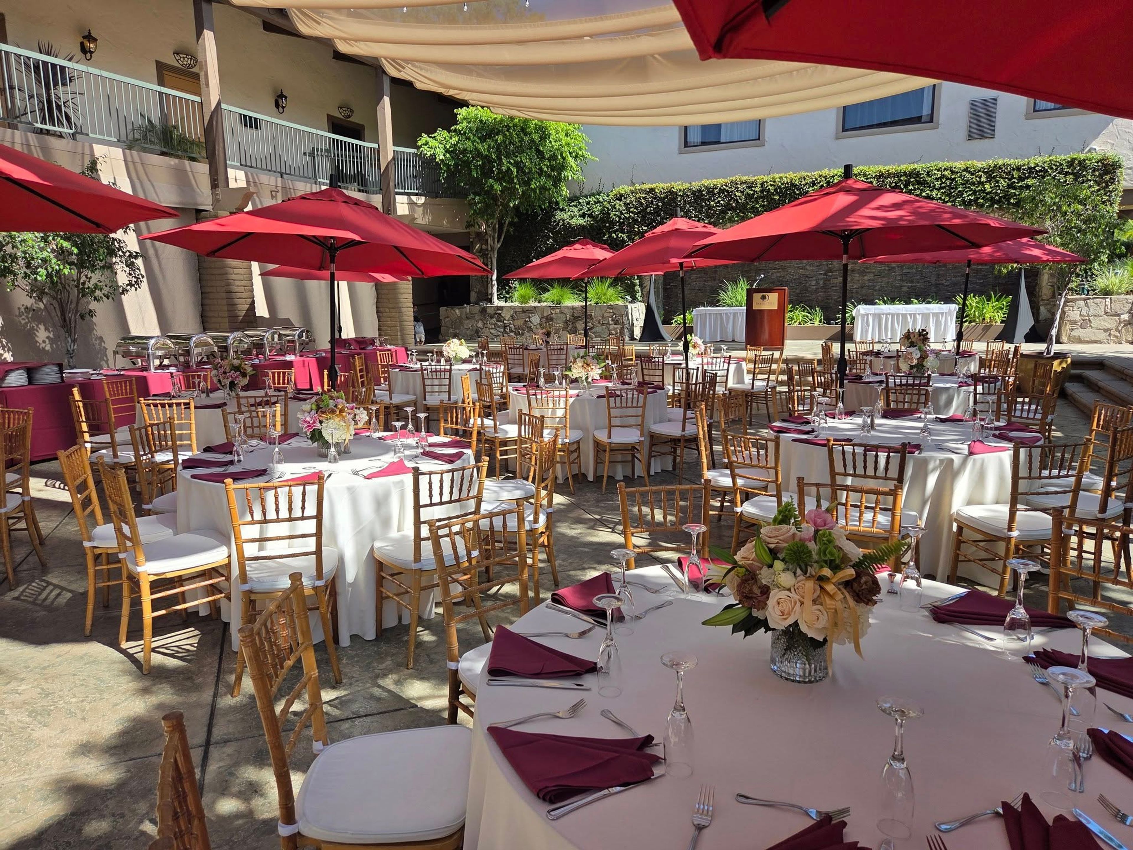 Courtyard, an event space at DoubleTree by Hilton Hotel Claremont