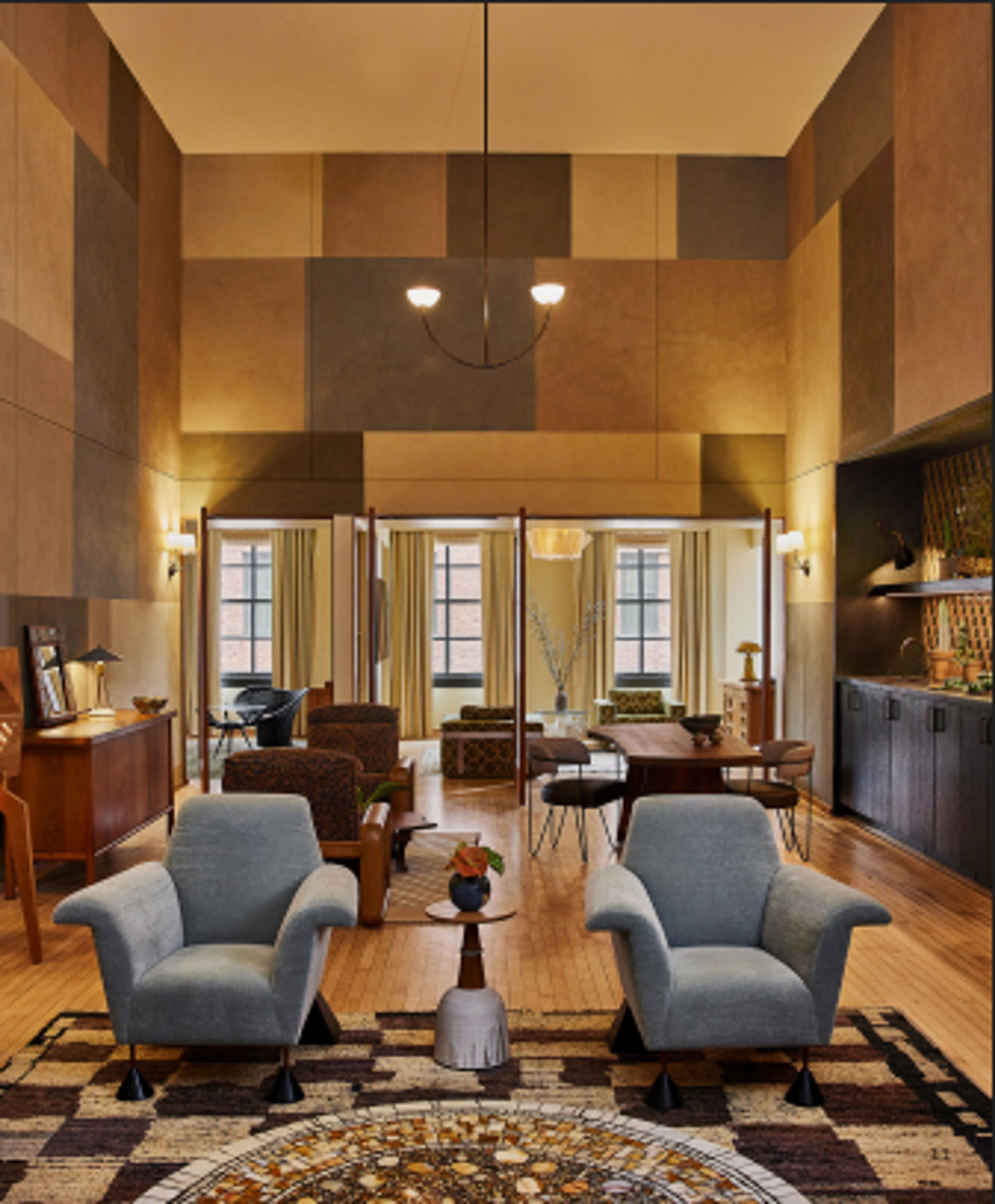 Basketball Suite, an event space at Downtown L.A. Proper Hotel