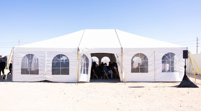 Featured photo from Step Into This Grand Opening with Branded Tents and Desert Backdrops in Midland, Texas