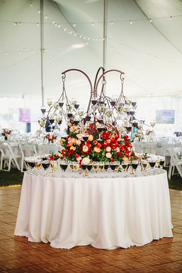 Featured photo from Indulge in this Enchanting Tented Spring Gala with a Magnificent Wine Tree