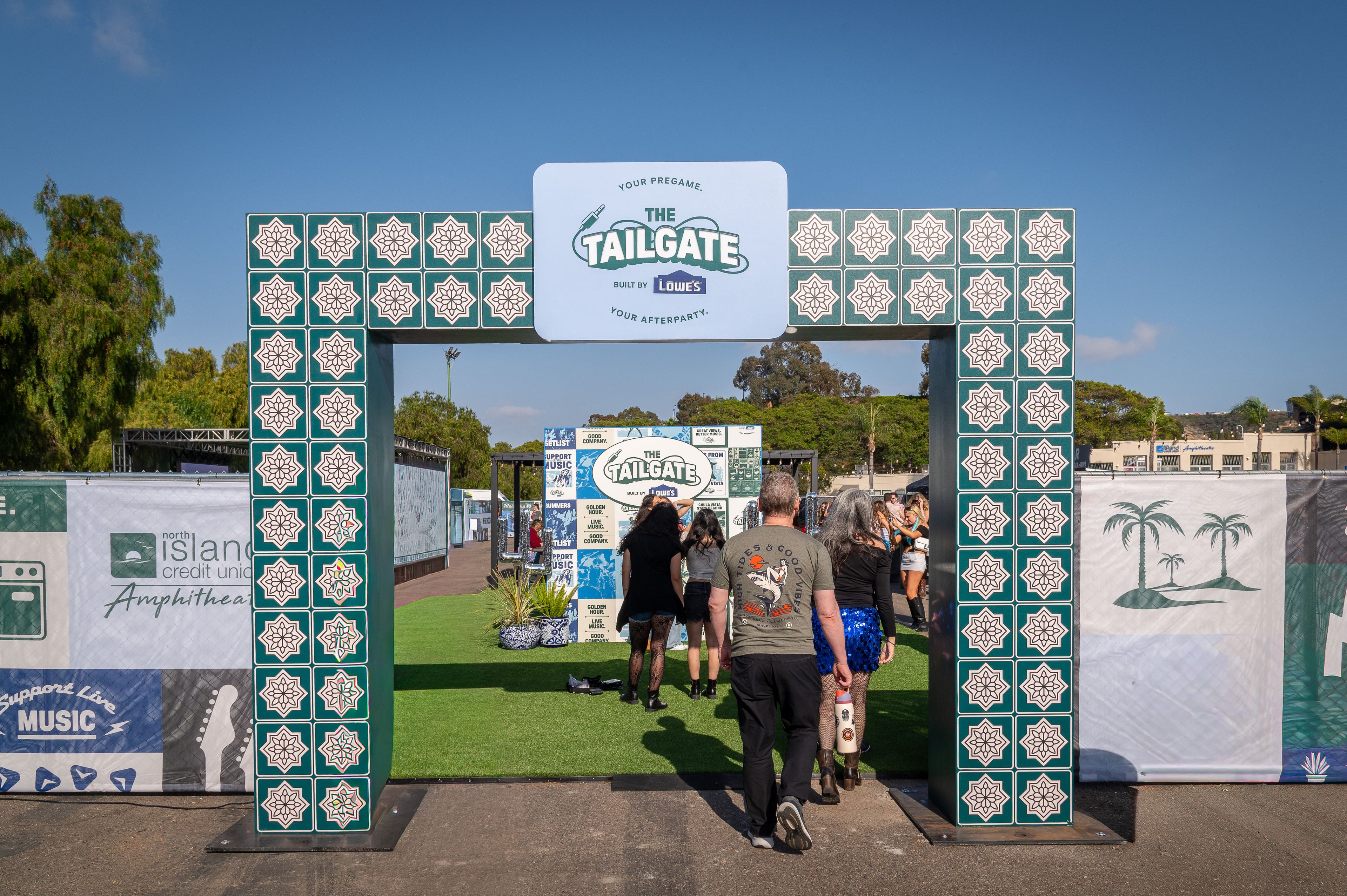 Tailgate Zone, an event space at North Island Credit Union Amphitheatre
