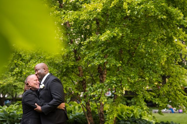 Featured photo from Dave and Brian's elegant Chicago wedding