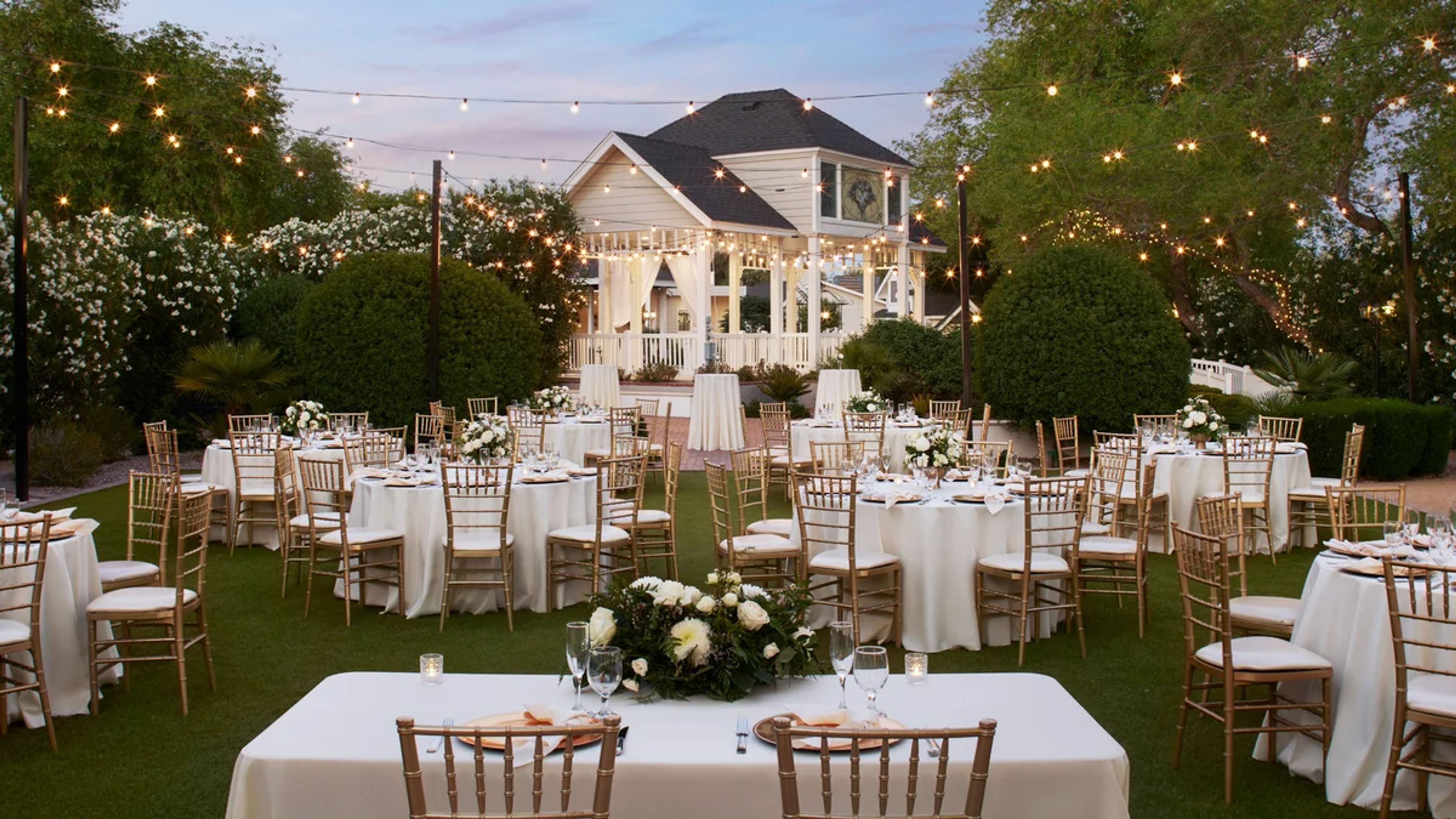 Outdoor Garden/ Ceremony Area, an event space at Lindsay Grove by Wedgewood Weddings