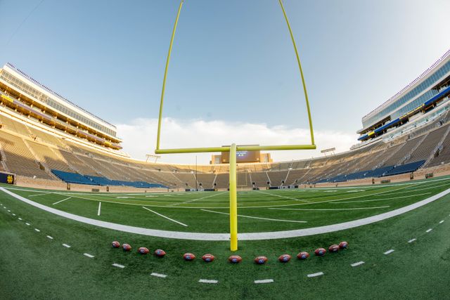 Featured photo from Notre Dame Stadium Field