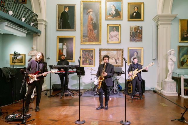 Featured photo from See This Elegant Wedding in Boston Athenaeum Centered Around a Gallery-Set Stage and a Lively Crowd