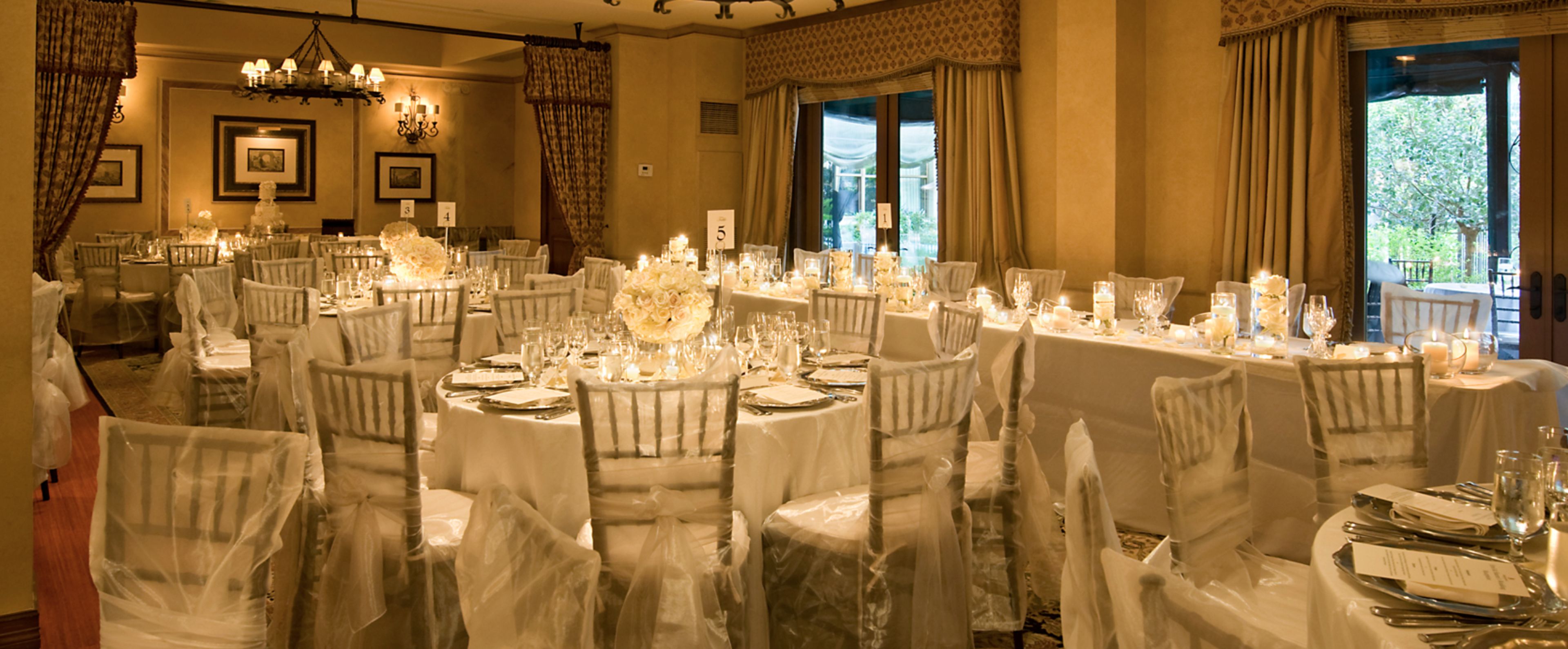 Salone Rialto, an event space at Hotel Granduca Houston