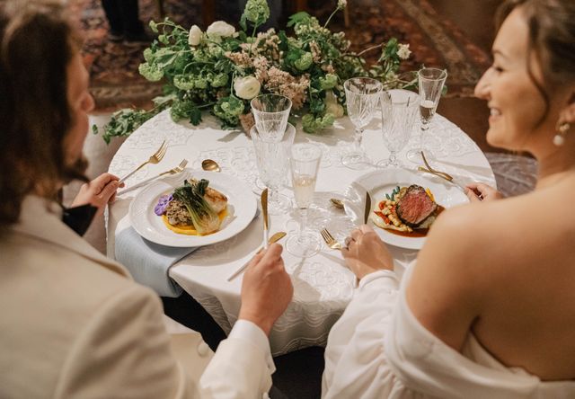 Featured photo from Celebrate This Wedding Highlighted by Curated Menus and Artful Table Service at Boston Athenæum