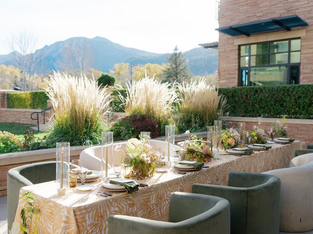 Featured photo from A Refined Courtyard Dinner Featuring Organic Textures and Mountain Views in Boulder, CO