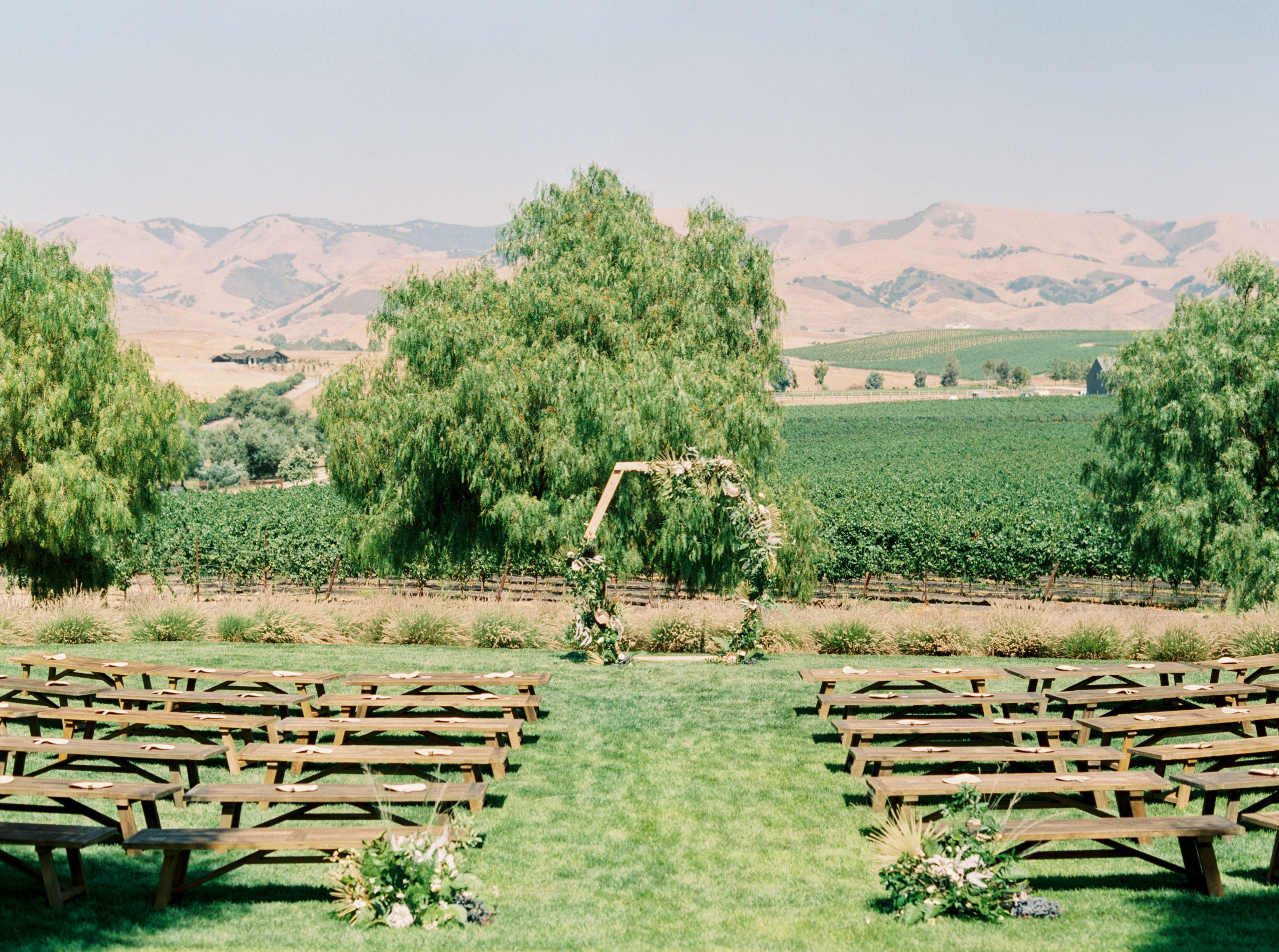 The Terrace Lawn at the Ranch House, an event space at Greengate Ranch & Vineyard