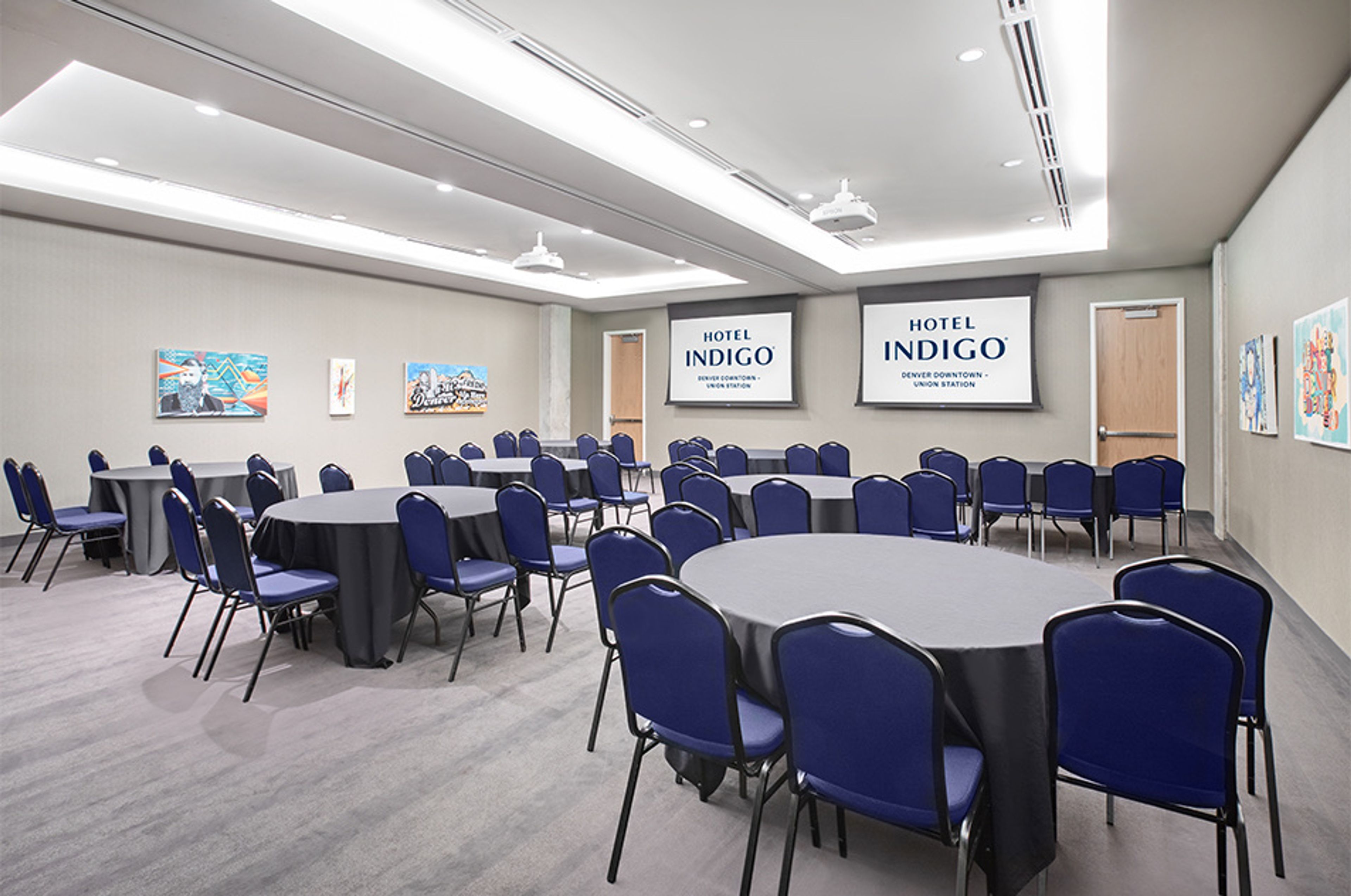 Russell Room, an event space at Hotel Indigo Denver