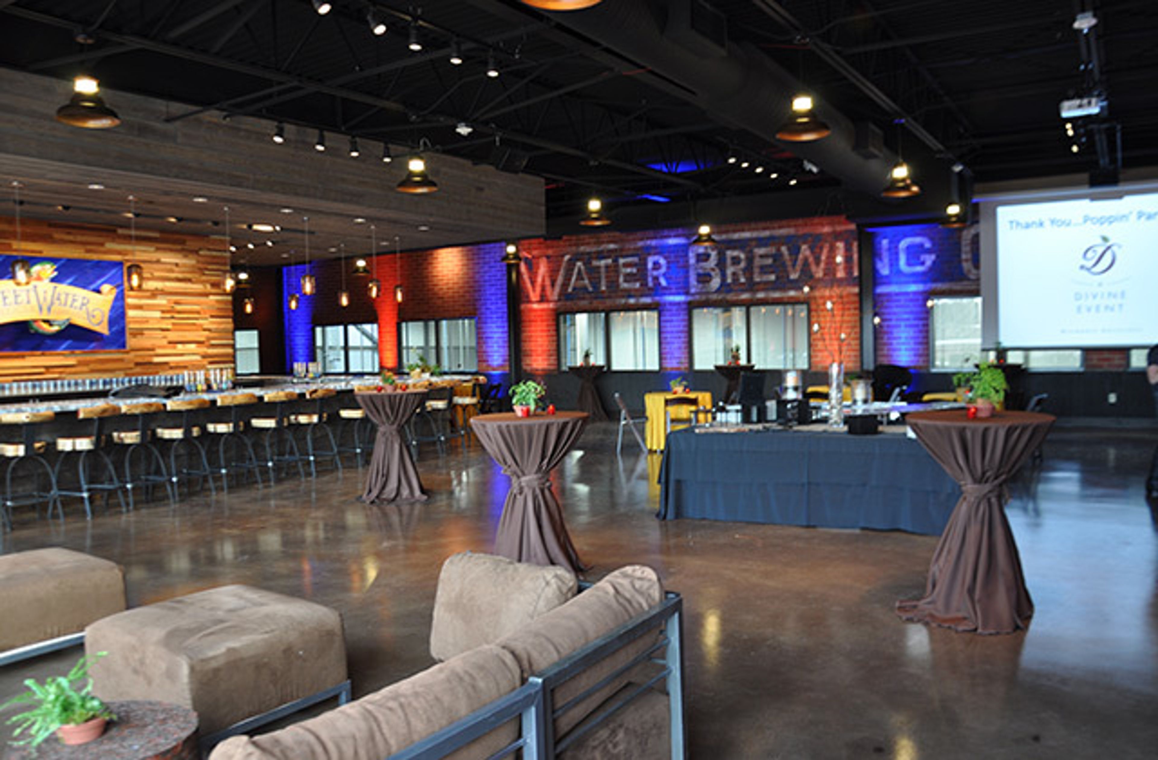 Reel Room, an event space at SweetWater Brewing Company