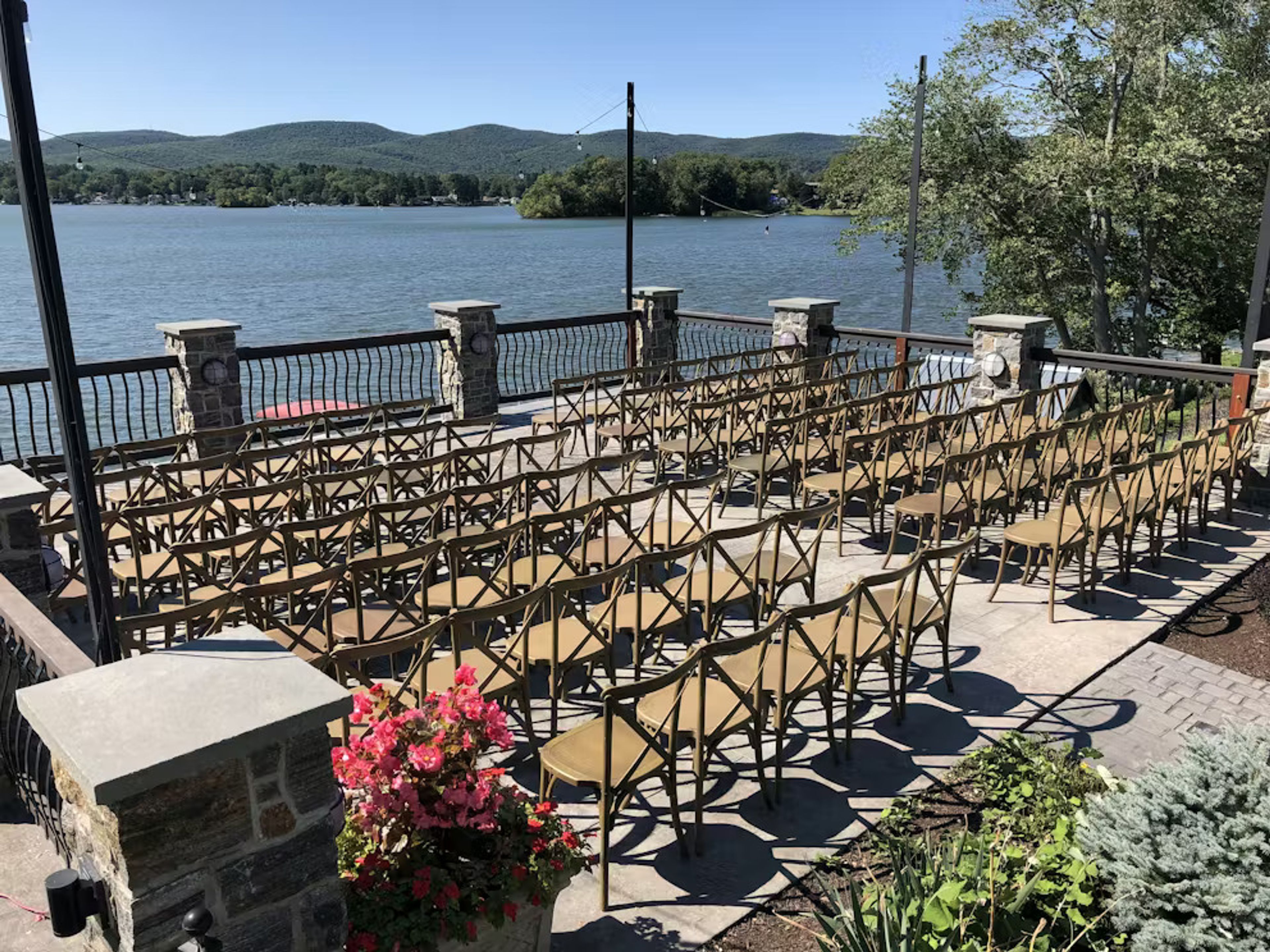 Outdoor Event Space, an event space at The Lake House - Guest Cottages of The Berkshires