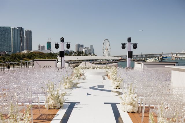 Featured photo from Modern Black & White Luxury Yacht Wedding