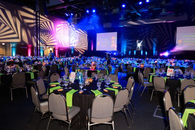 Featured photo from See this High-Energy Nonprofit Gala with Dramatic Stage Lighting in Chicago