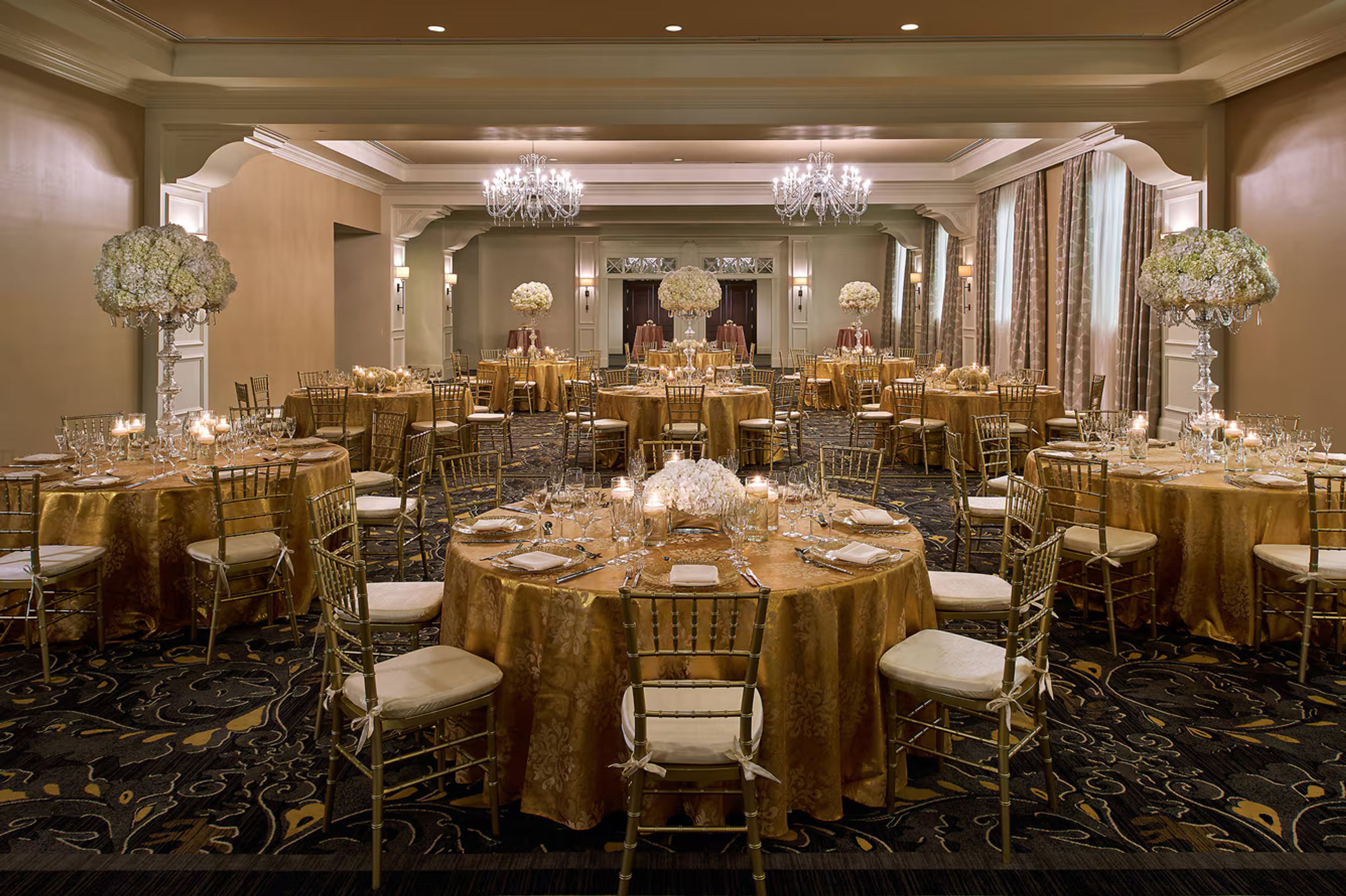 Merrick Ballroom, an event space at Hotel Colonnade