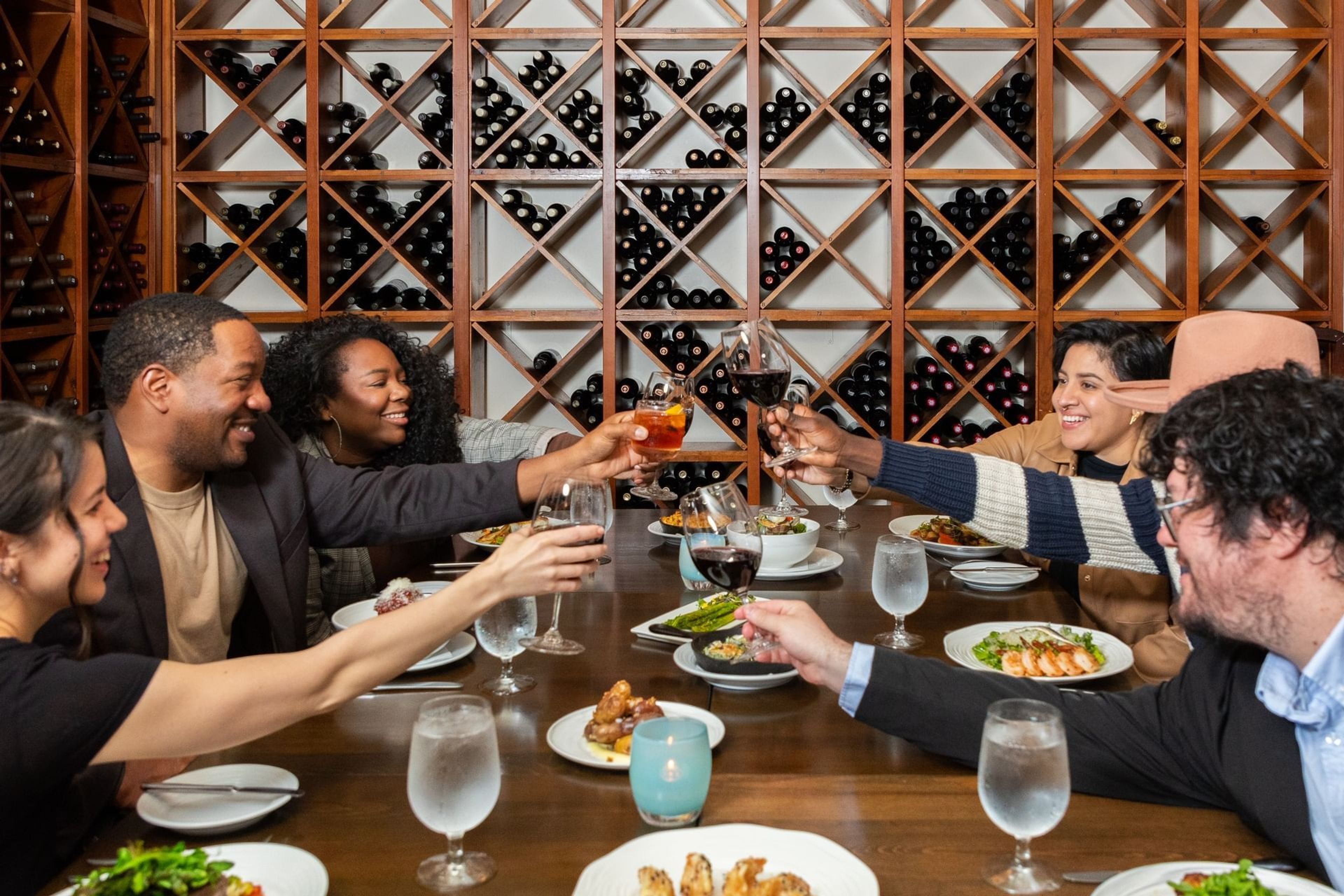 The Wine Room, an event space at Alderbrook Resort & Spa