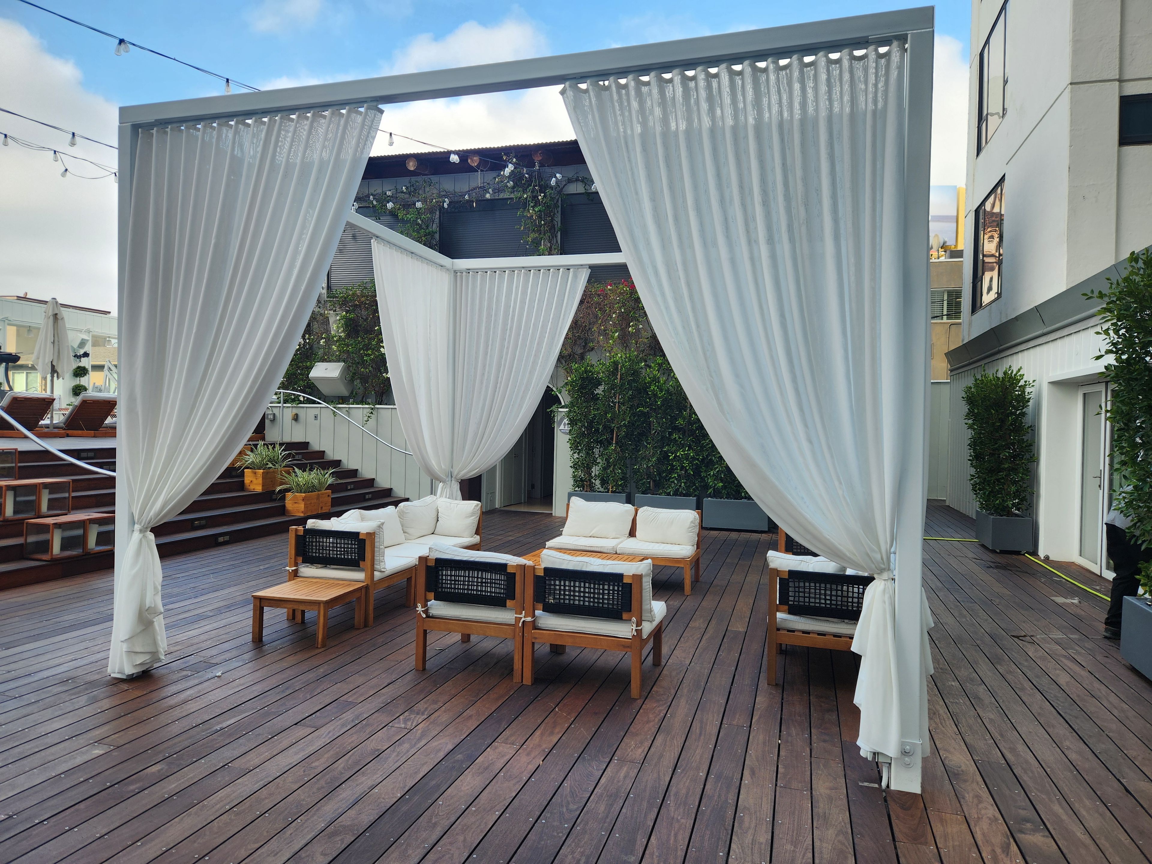 Outdoor Living Room, an event space at The Valorian Hotel, Curio Collection by Hilton