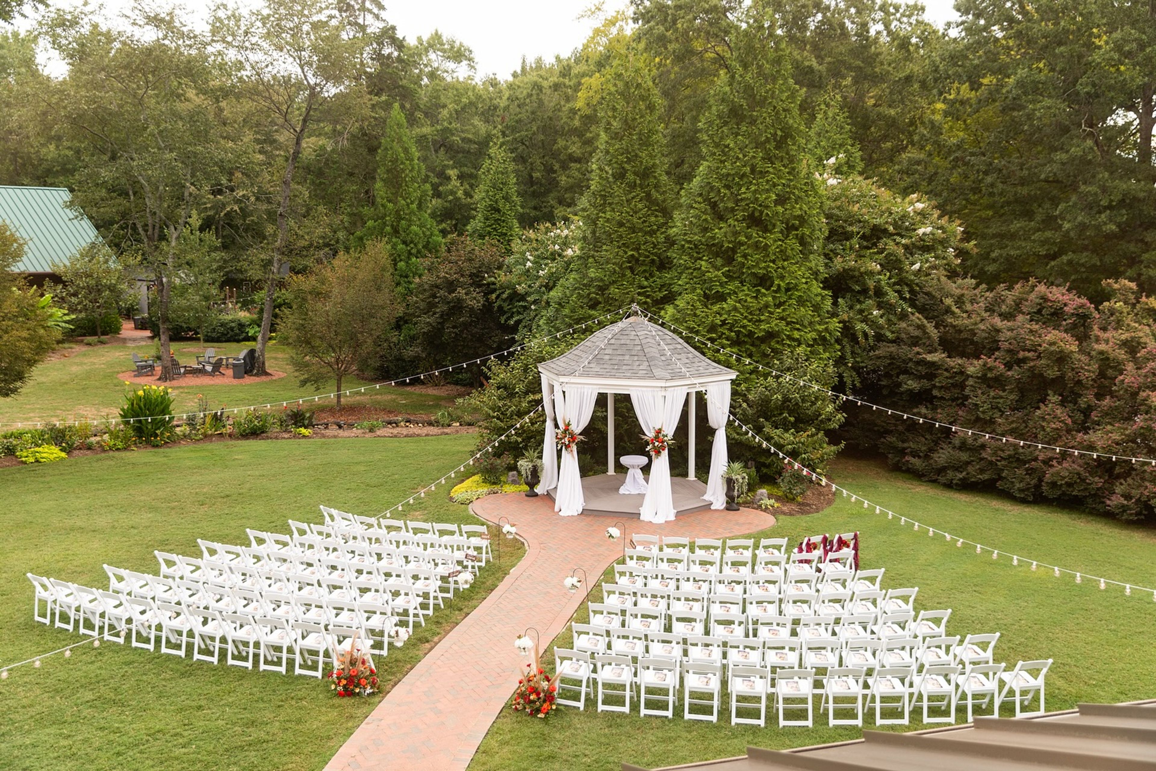 Classic White Ceremony Pavilion, an event space at Alexander Homestead by Wedgewood Weddings