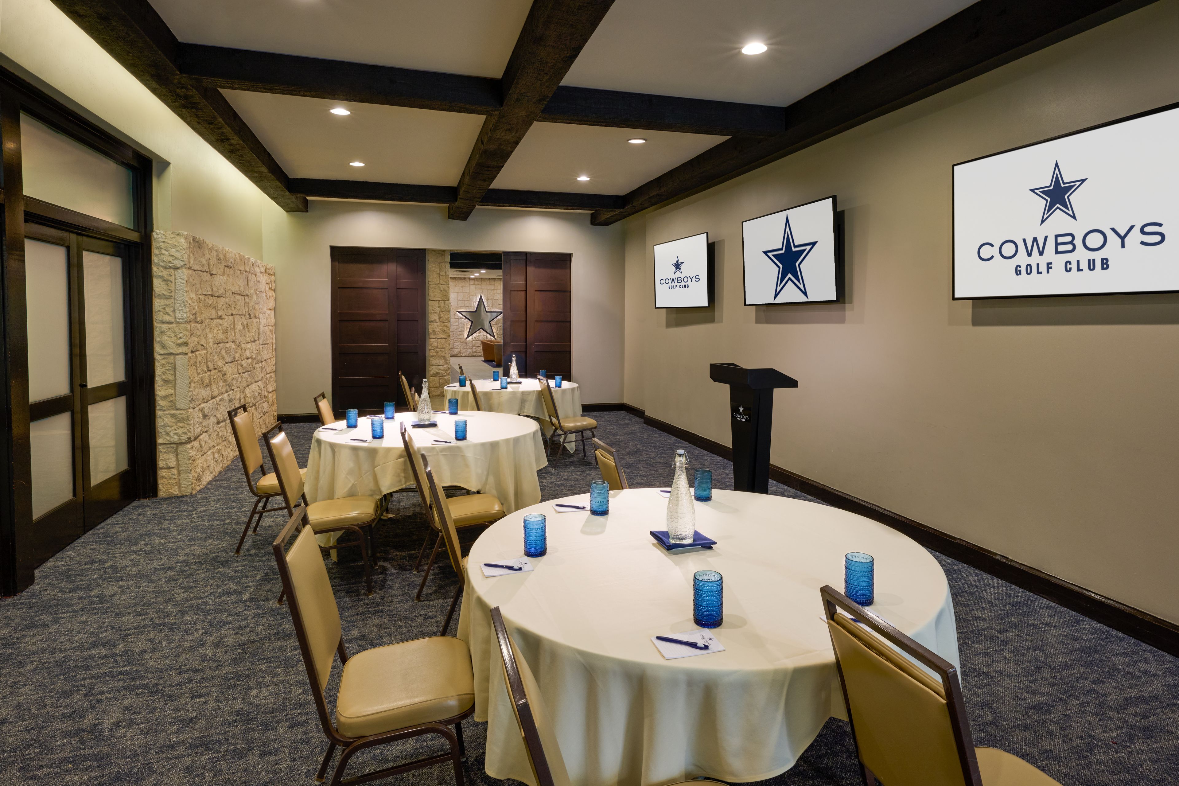 Legends Ballroom, an event space at Cowboys Golf Club