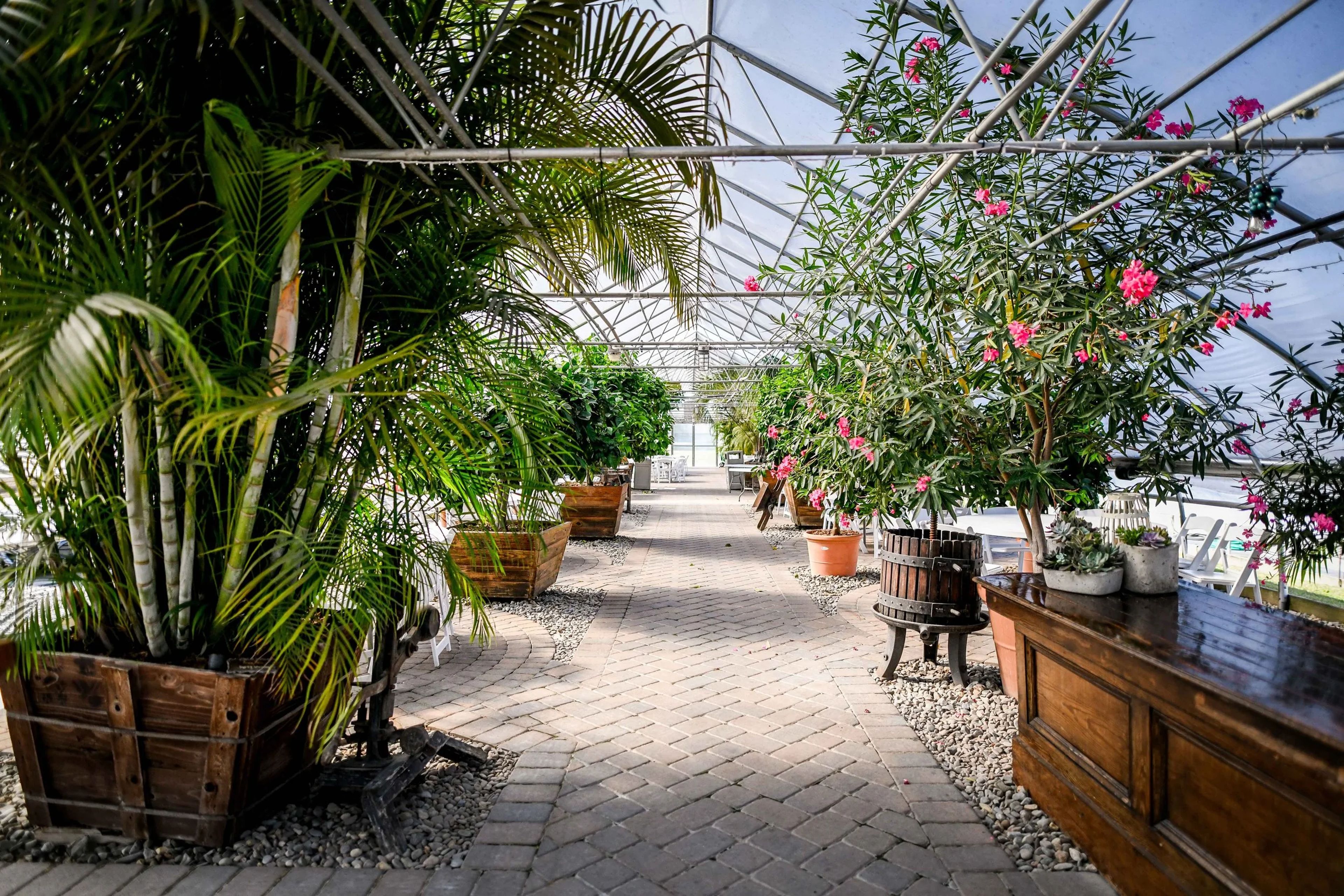 The Oasis, an event space at Beneduce Vineyards