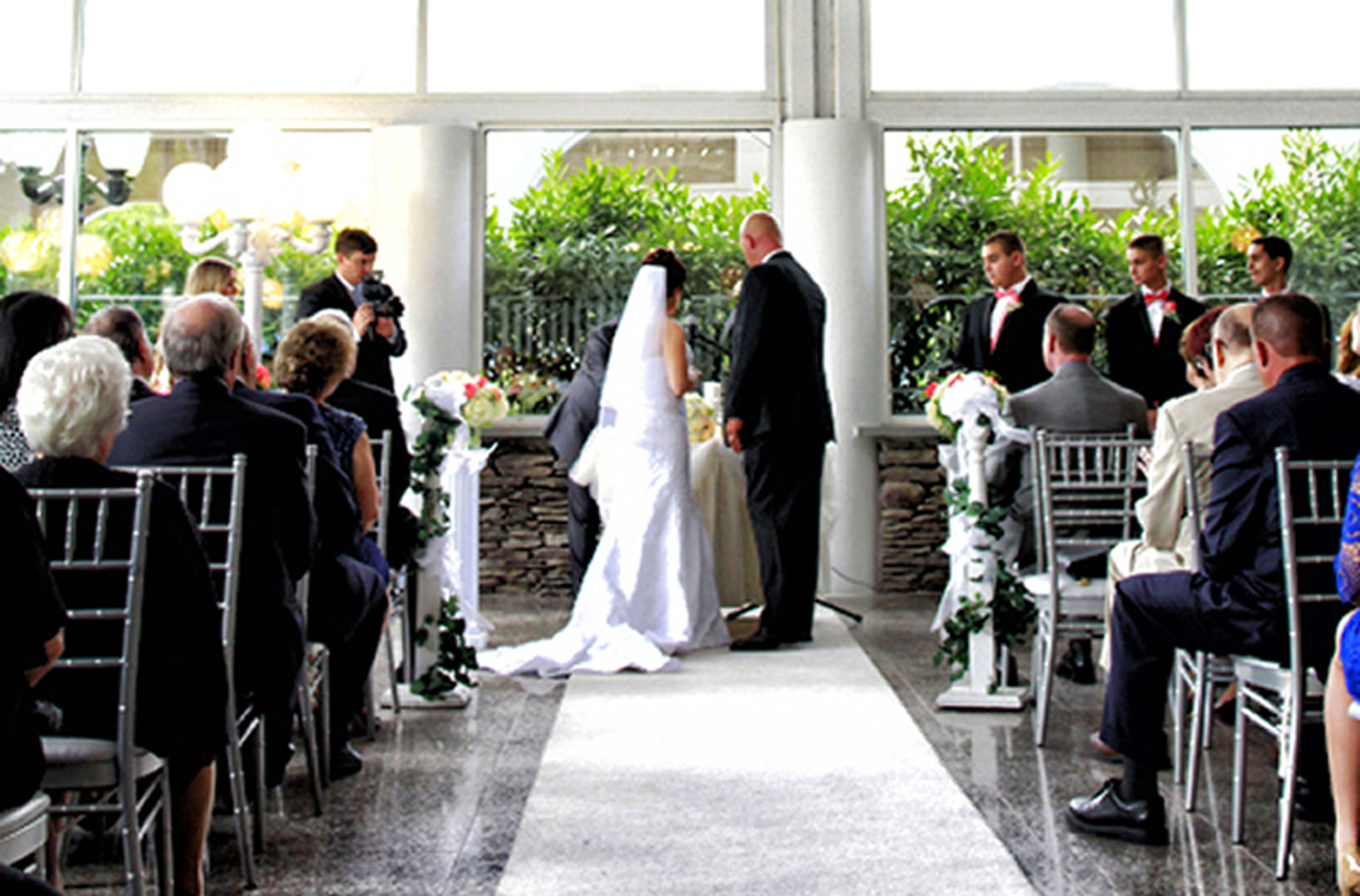 Glass Pavilion, an event space at Villa Lombardi's