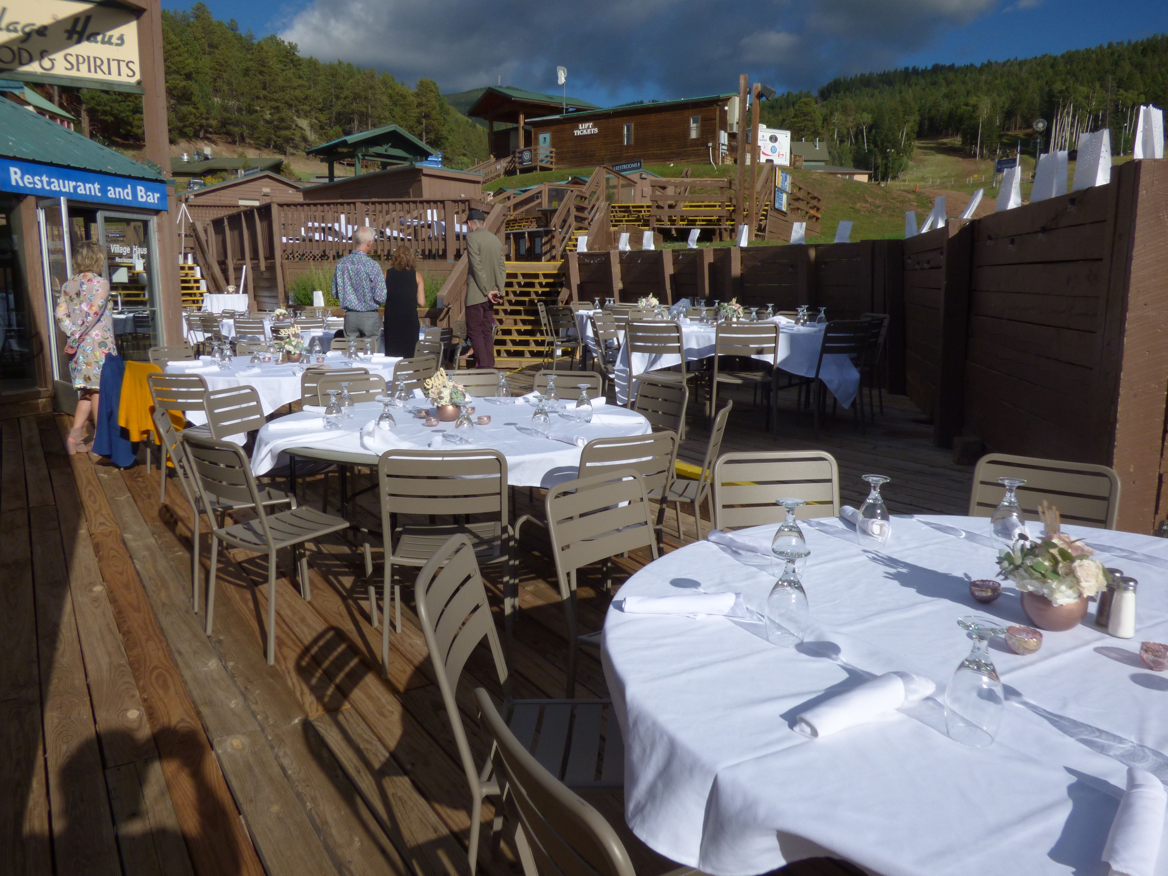 Base Area Deck / Village Haus, an event space at Angel Fire Resort Lodge