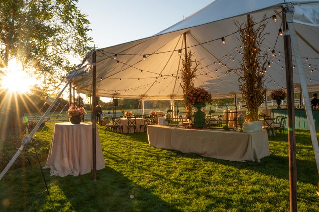 Featured photo from Explore this Cozy Tented Wedding with Seasonal Decor and Twinkling Lights in Bernardsville, NJ
