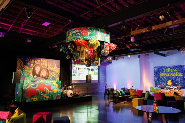 Featured photo from Celebrate This Venue West Anniversary Party with Nostalgic Pop Culture Details and Bold Event Design