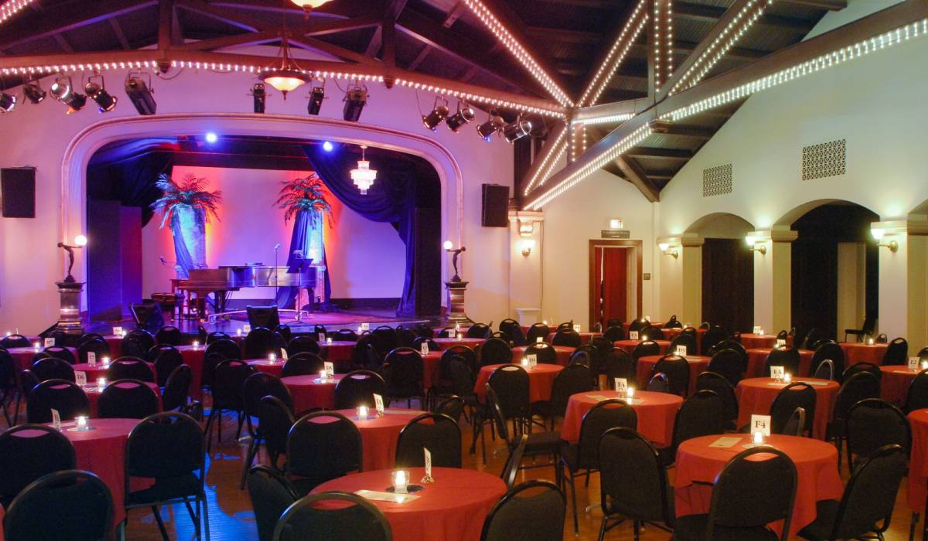 Ballroom, an event space at The Sheldon Concert Hall & Art Galleries