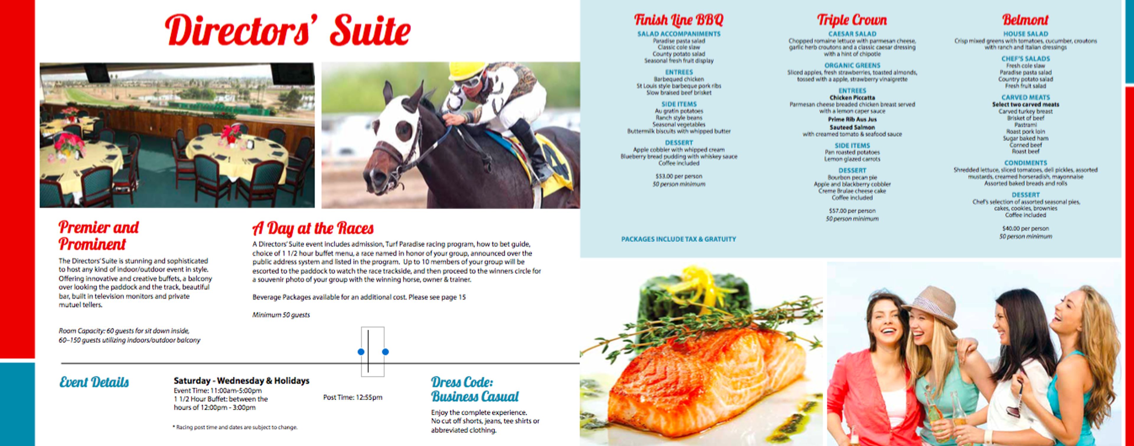 Directors Suite, an event space at Turf Paradise