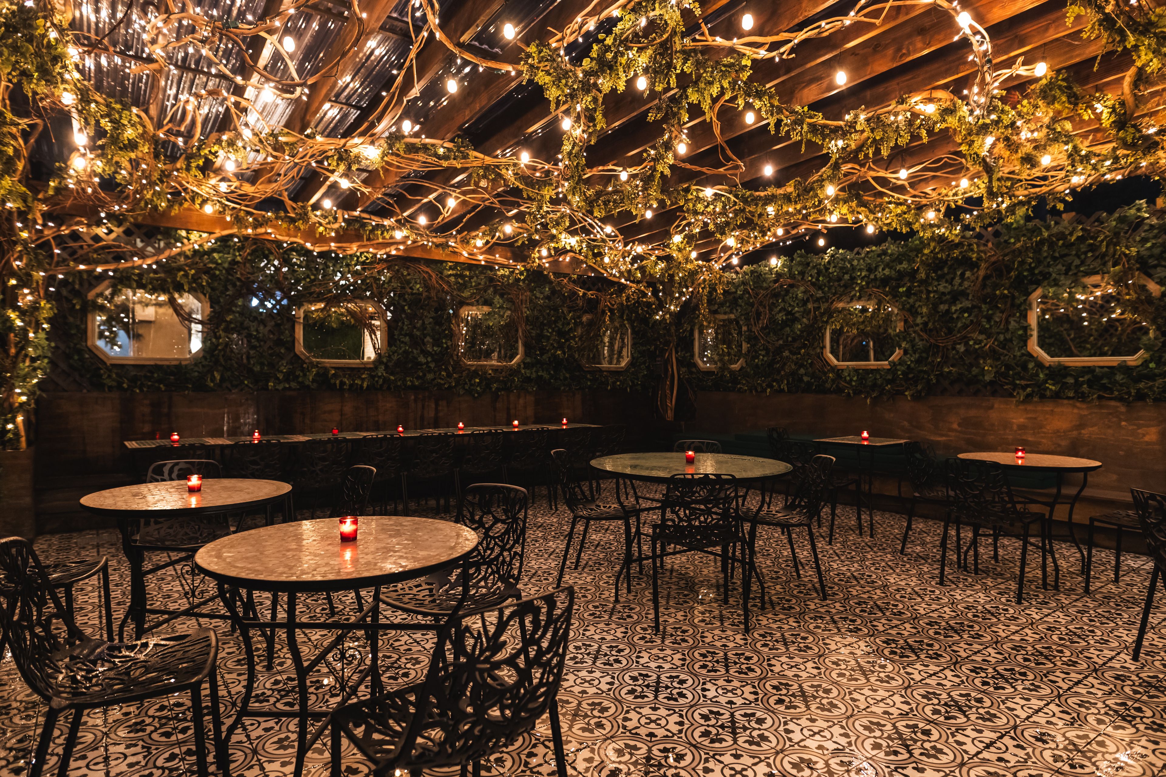 Secret Garden, an event space at Saint Restaurant Bar & Speakeasy