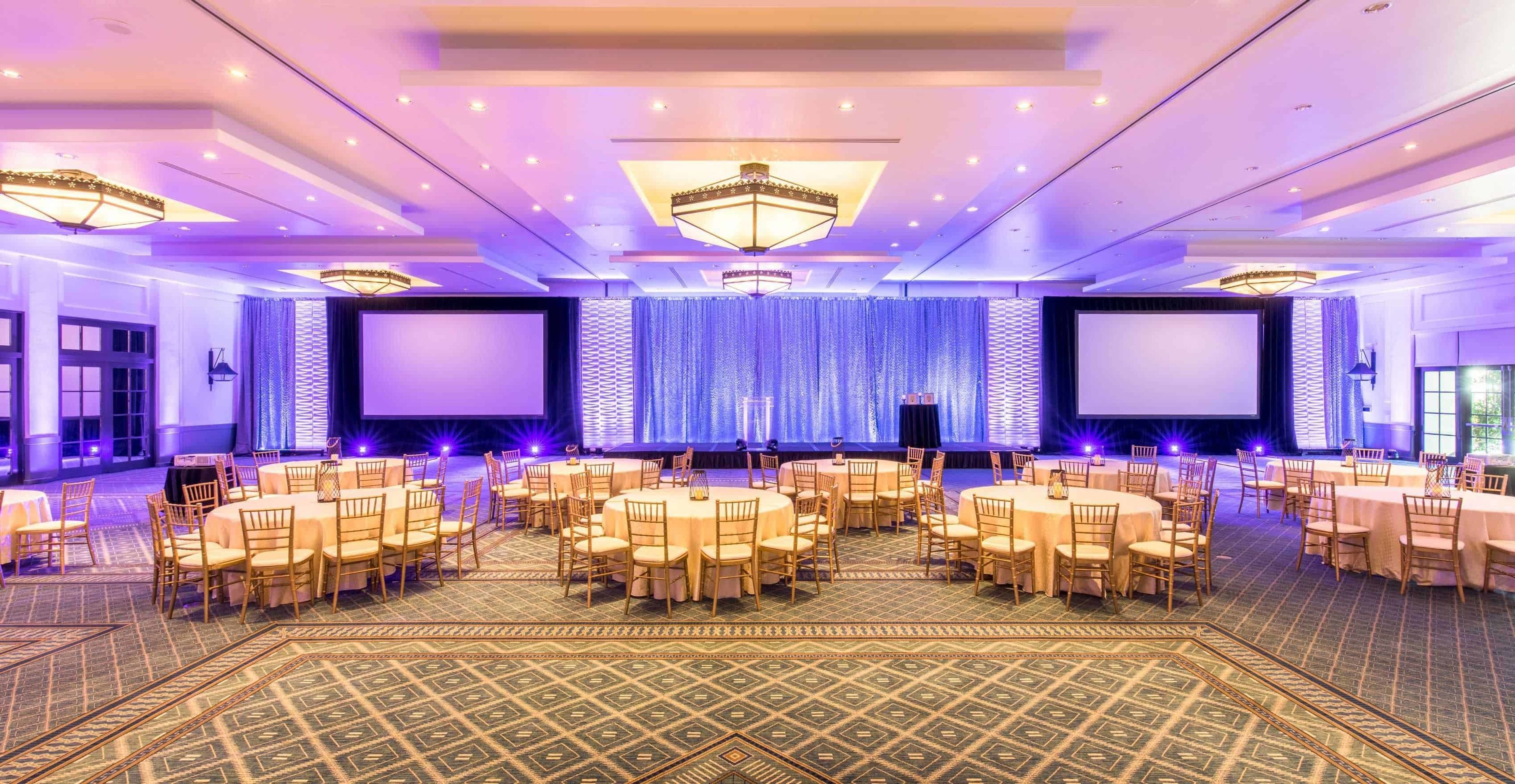 Heritage Ballroom, an event space at The Scott Resort & Spa