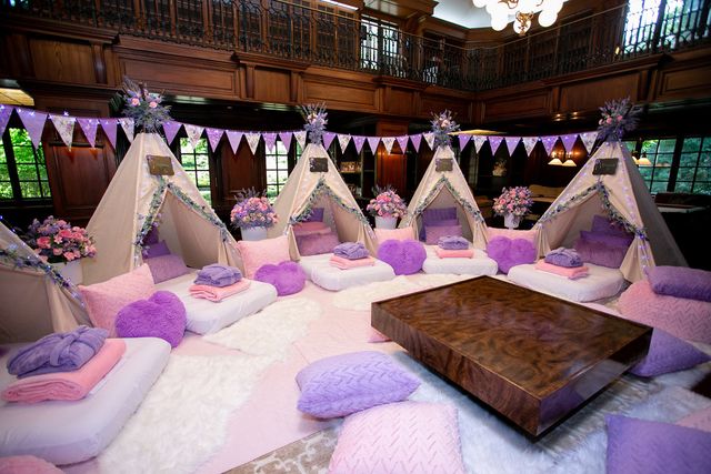 Featured photo from Purple-Pink Backyard Camping Themed 10 Year Old Birthday!