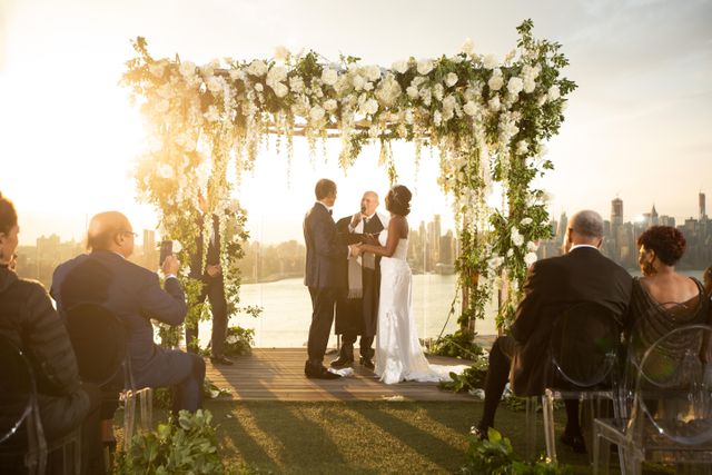 Featured photo from 'In Full Bloom' Rooftop Wedding In Brooklyn