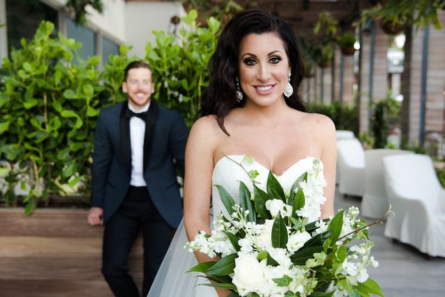 Featured photo from Crisp White and Green Glam Wedding